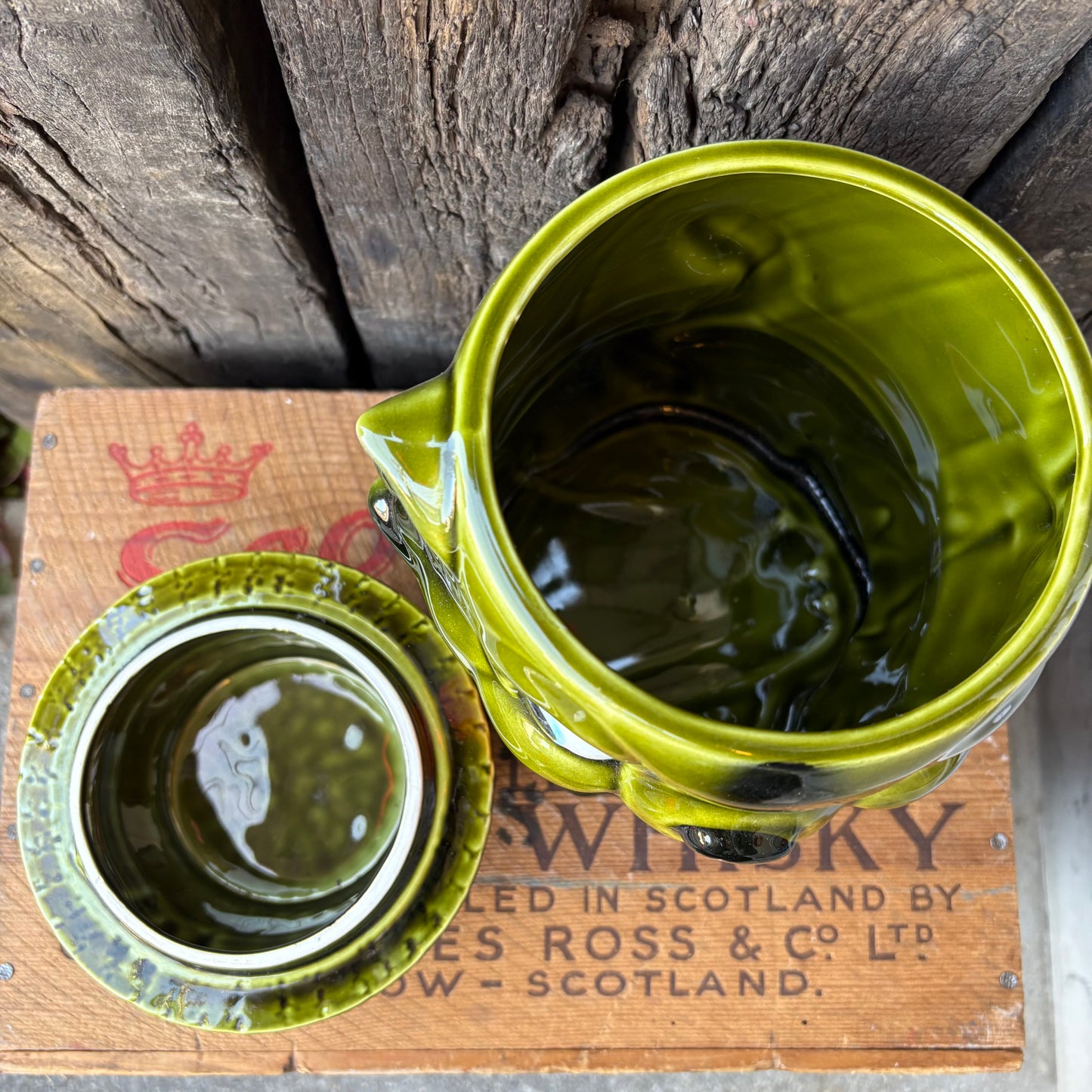 【1950s JAPAN vintage】Ceramic Cookie Jar