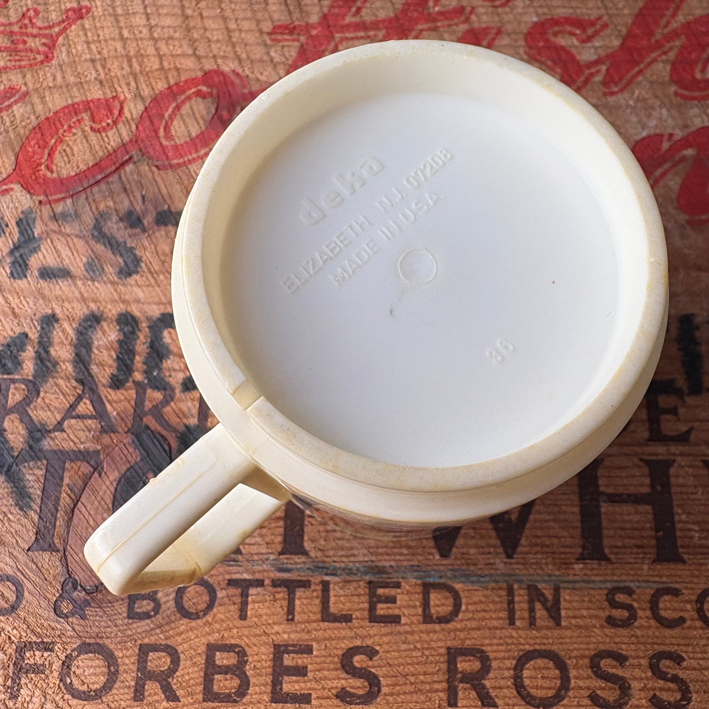 【1980s USA vintage】The Flintstones Vitamins Promotional Plastic Mug