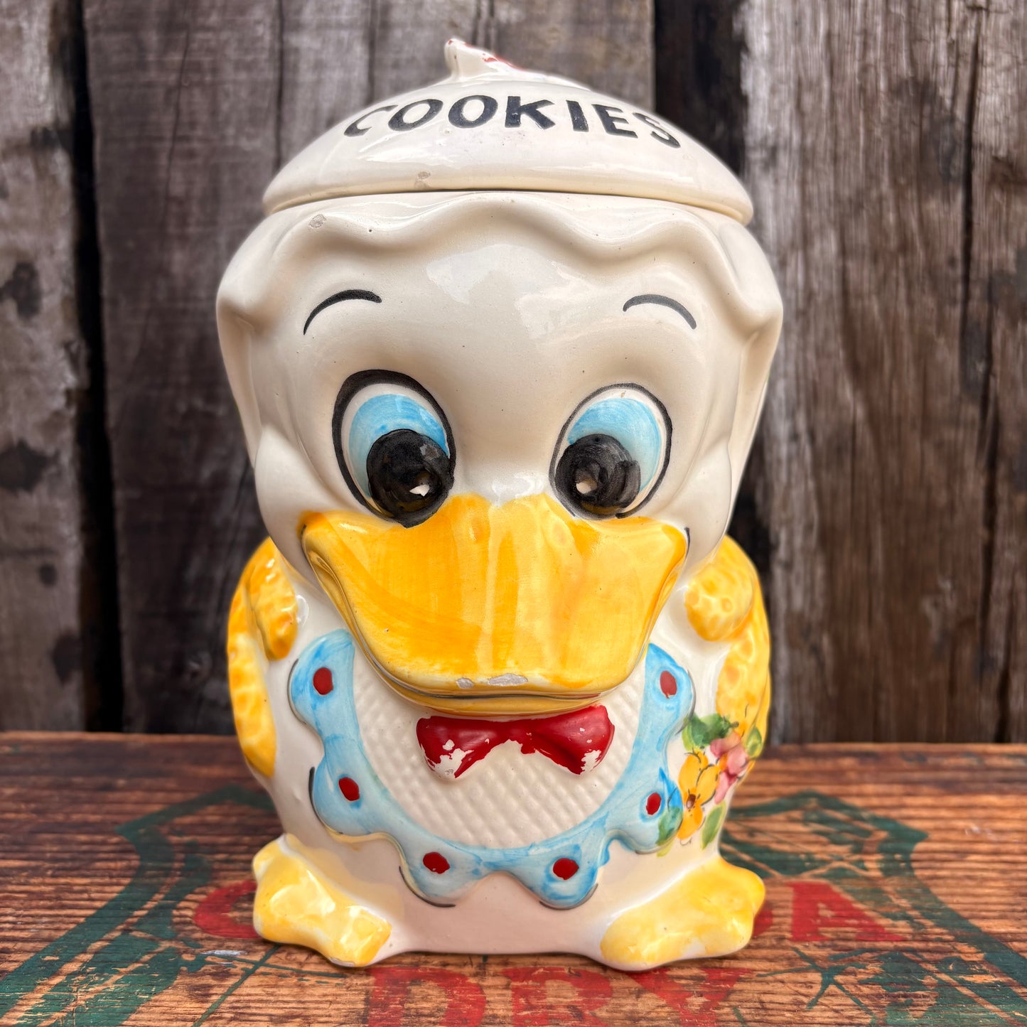 【vintage】Disney Donald Duck Cookie Jar