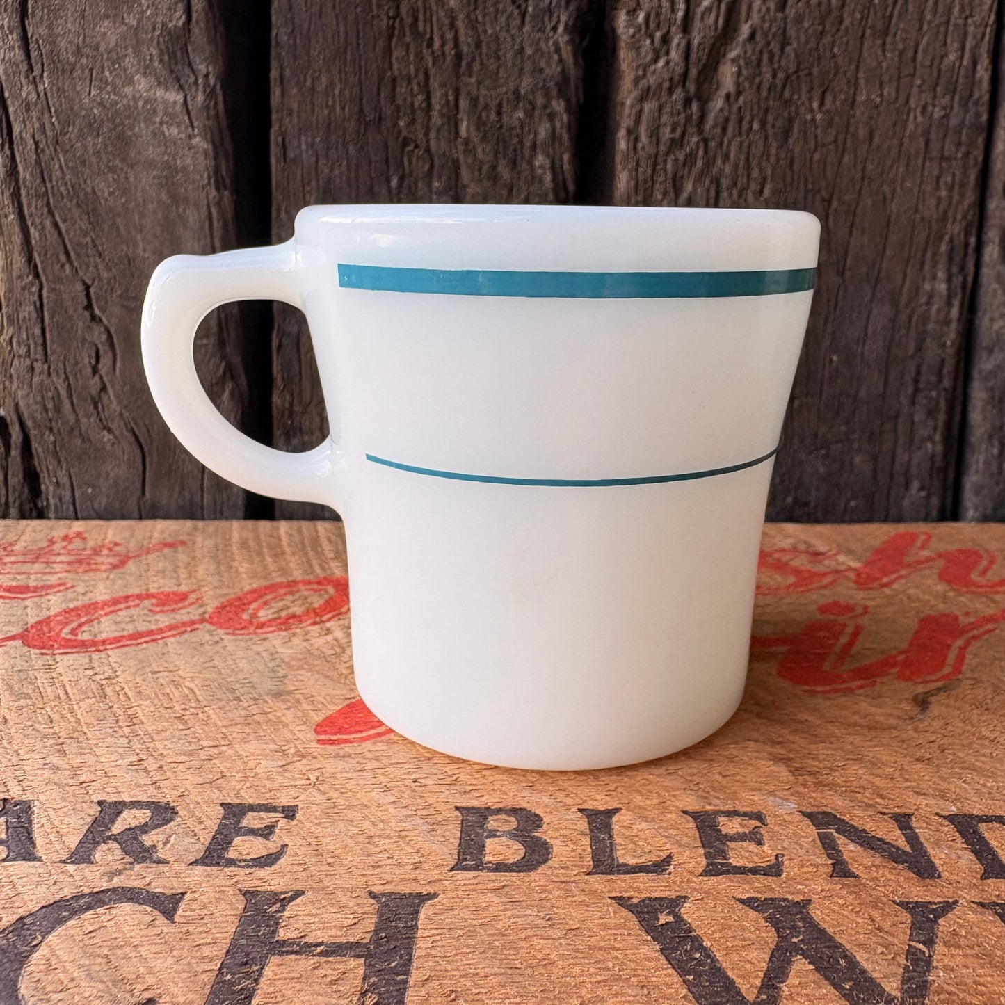【1970s USA vintage】PYREX U.S. Military Milk Glass Mug