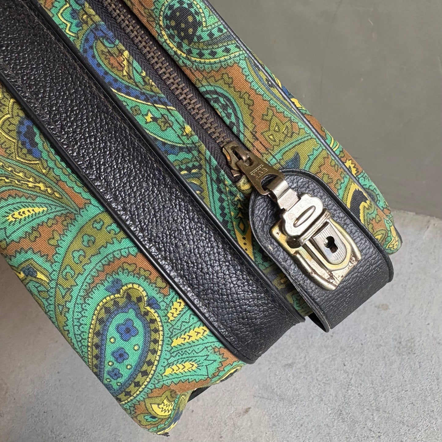 【1970s Japan vintage】Paisley Travel Bag