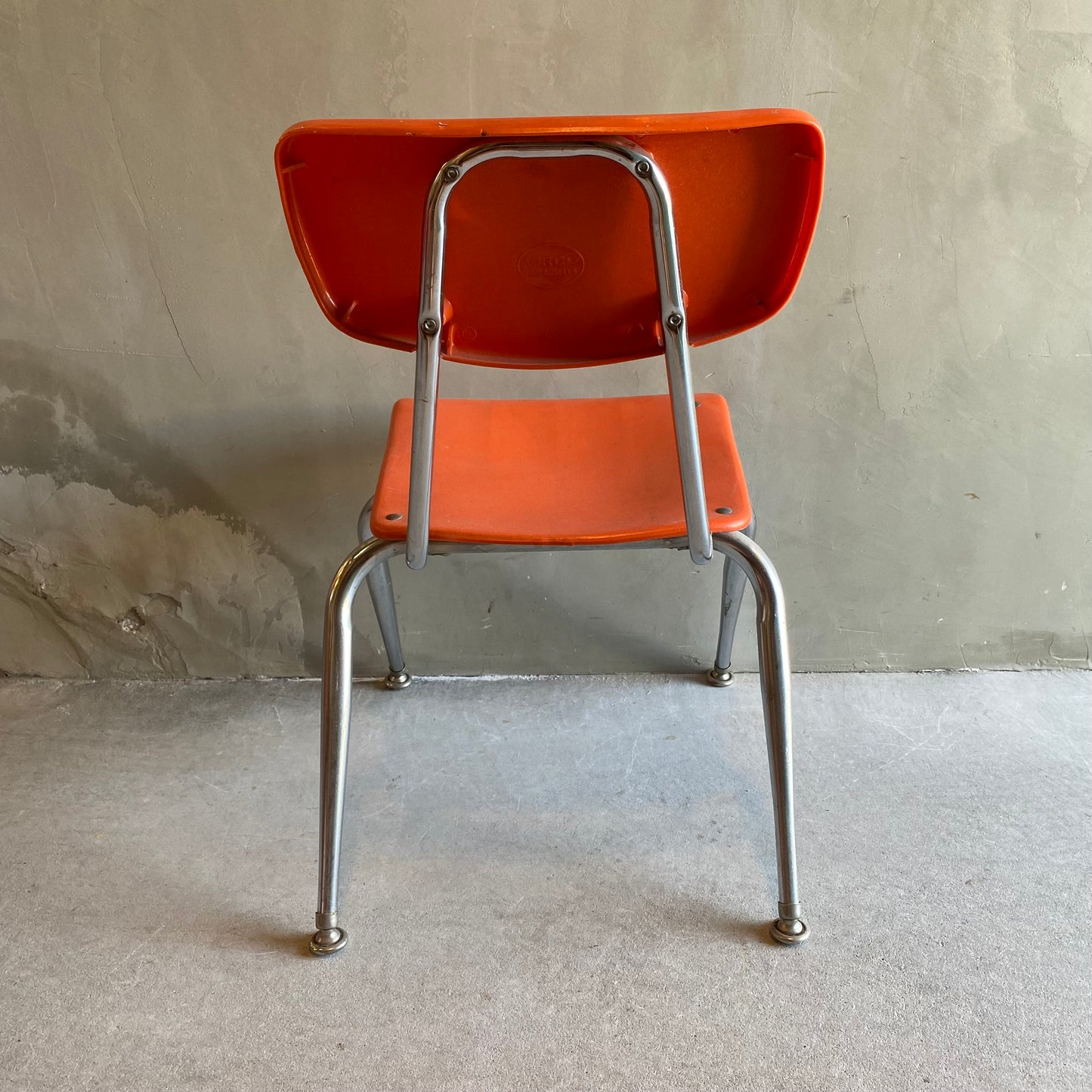 【USA vintage 】VIRCO kids chair orange M