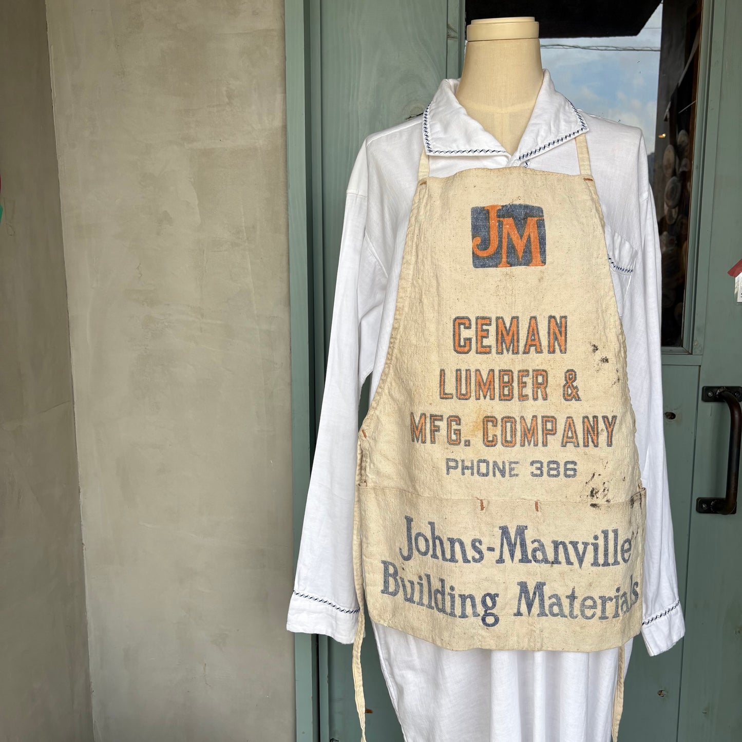 【1950s USA vintage】work apron