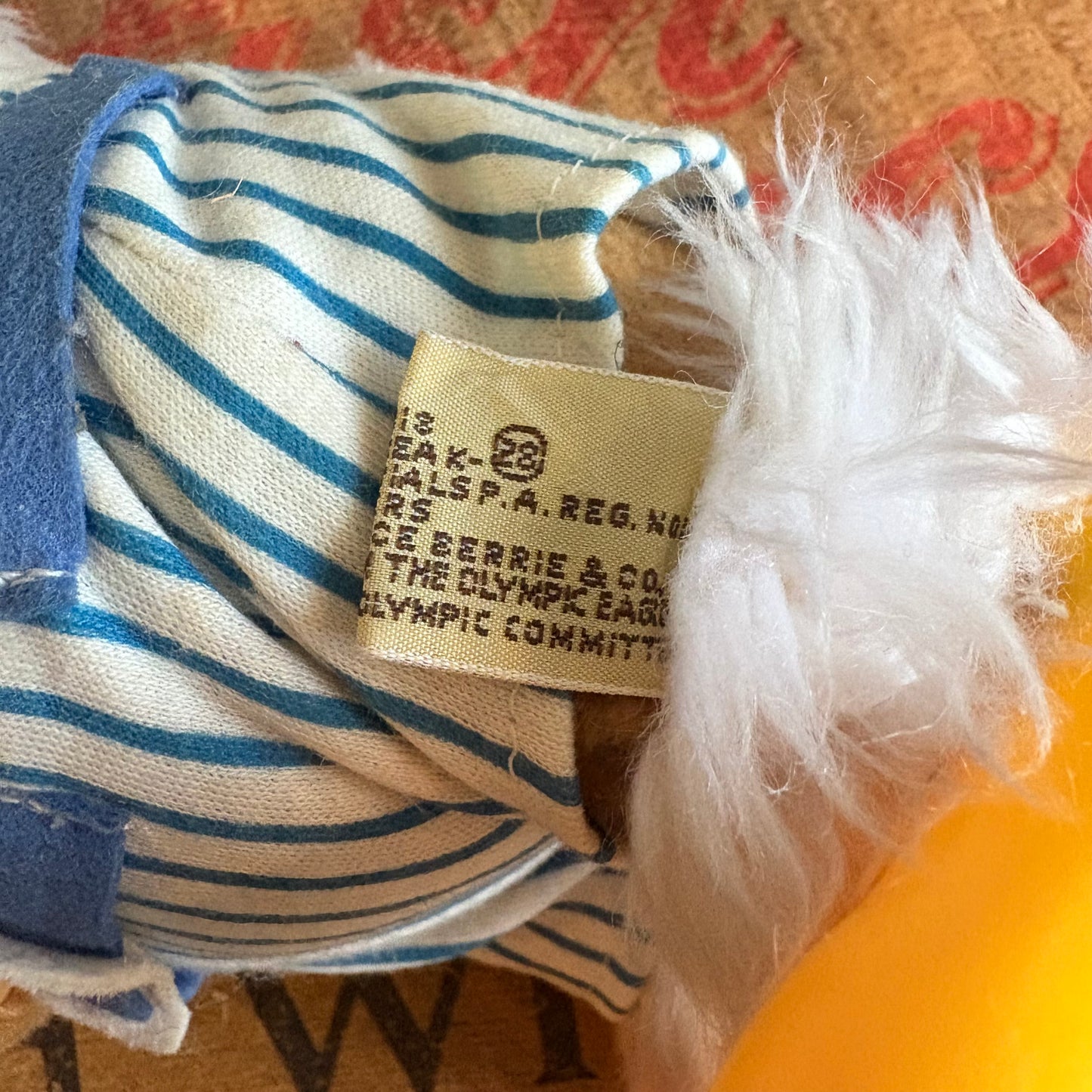 【1980s USA vintage】 LA Olympic “Eagle Sam” Plush Doll