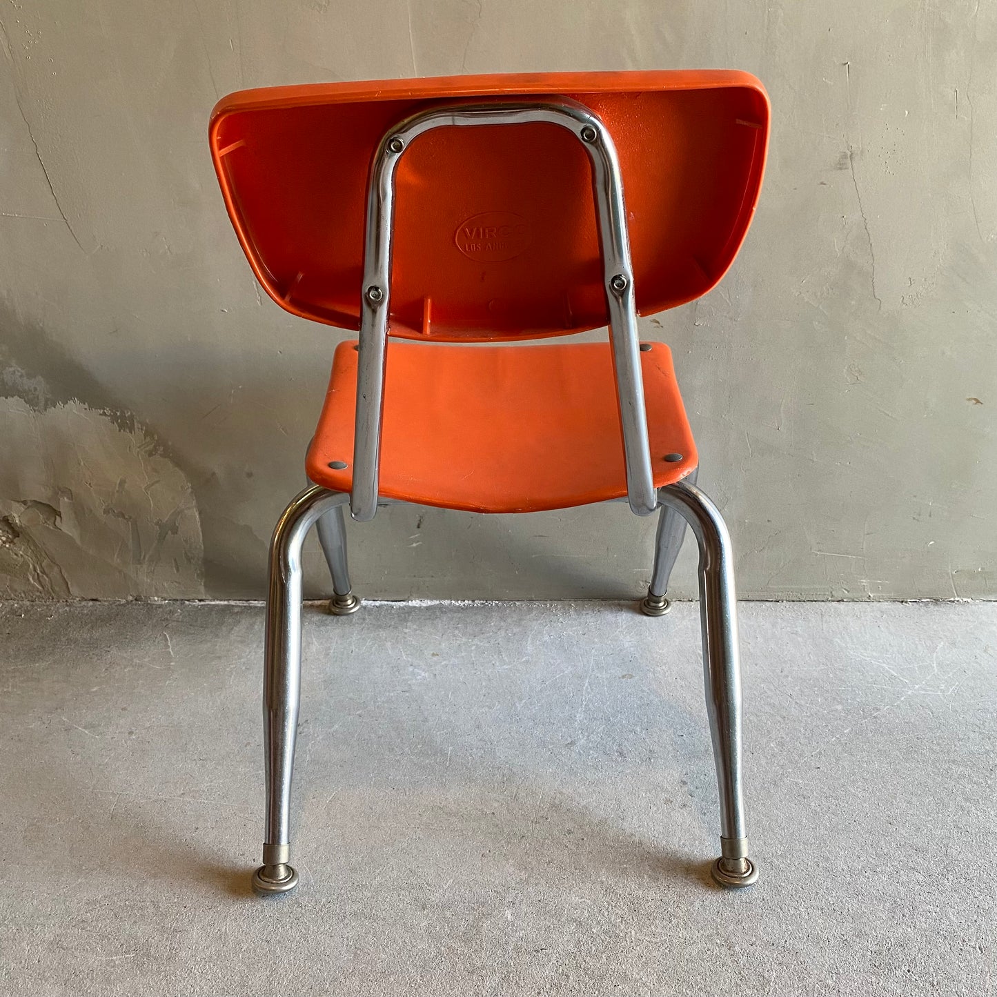 【USA vintage 】VIRCO kids chair orange S