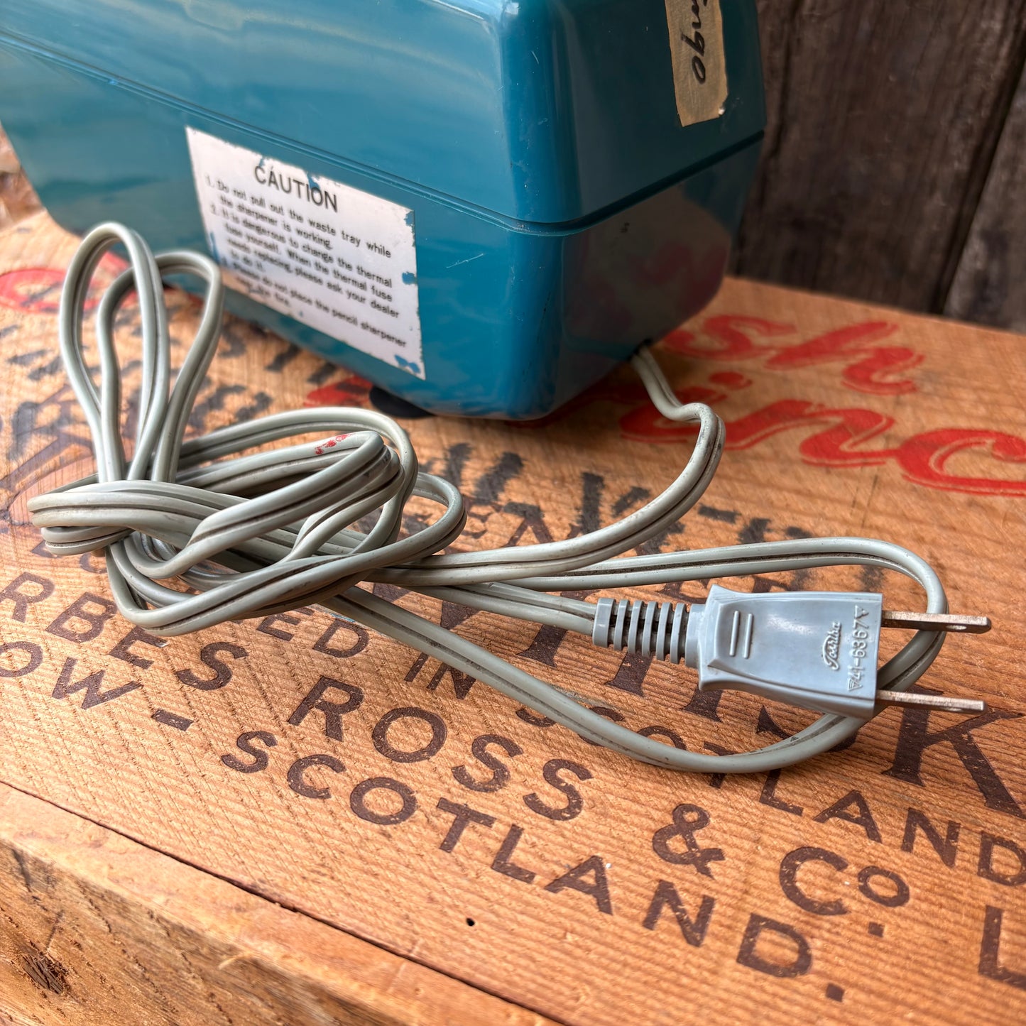【1970s USA vintage】TOSHIBA AUTO STOP PS-43 Electric Pencil Sharpener