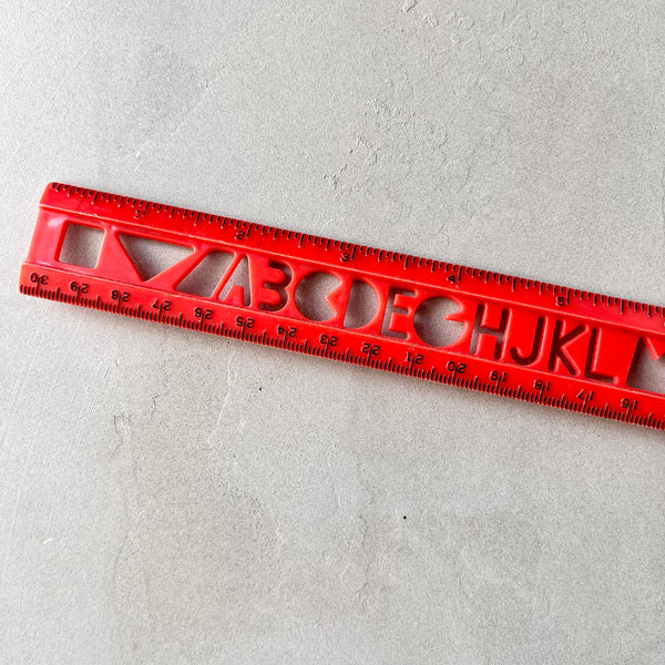 【USA vintage】Alphabet Ruler – 雑貨屋ポッポ