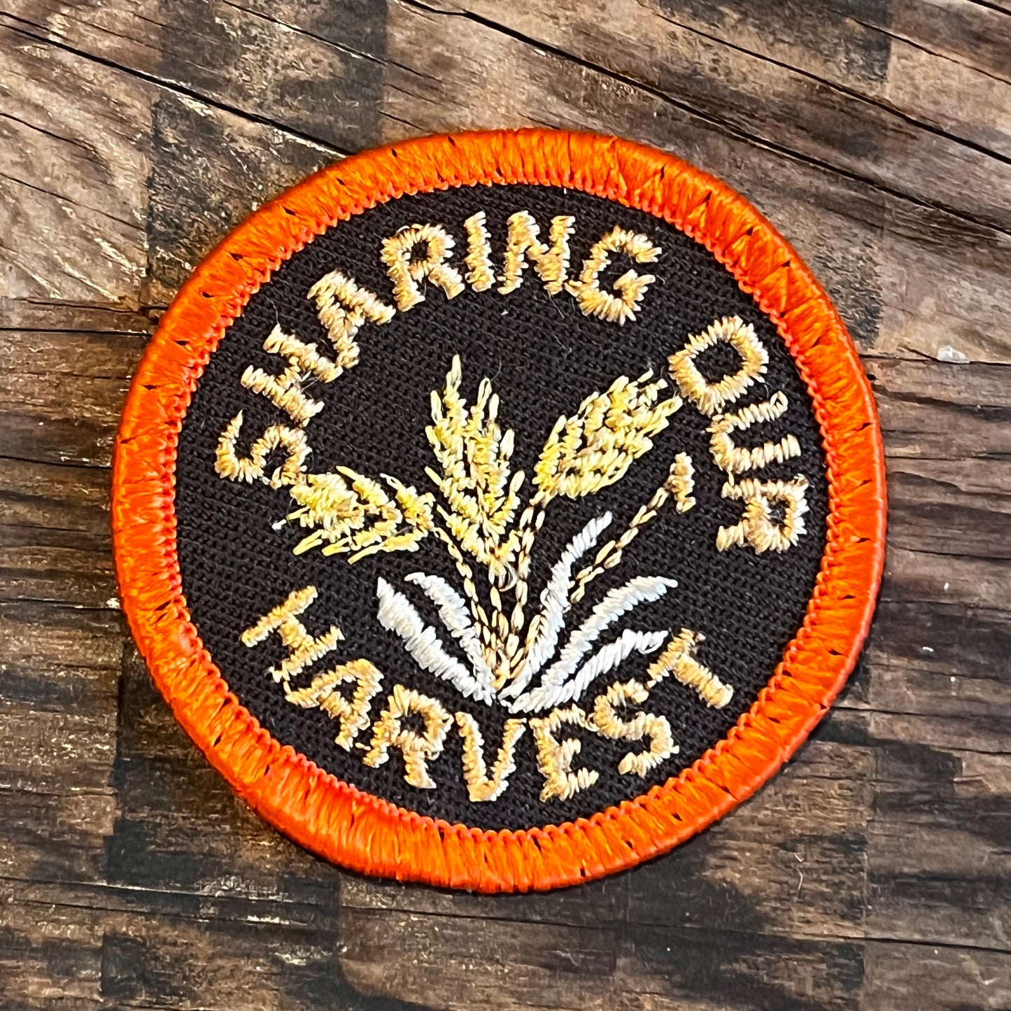 【USA vintage】ワッペン　SHARING OUR HARVEST