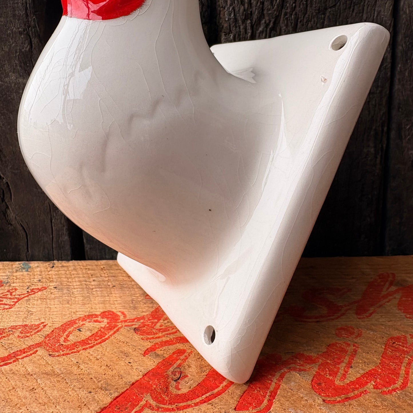 【USA Vintage】Ceramic RoosterWall Towel Holder