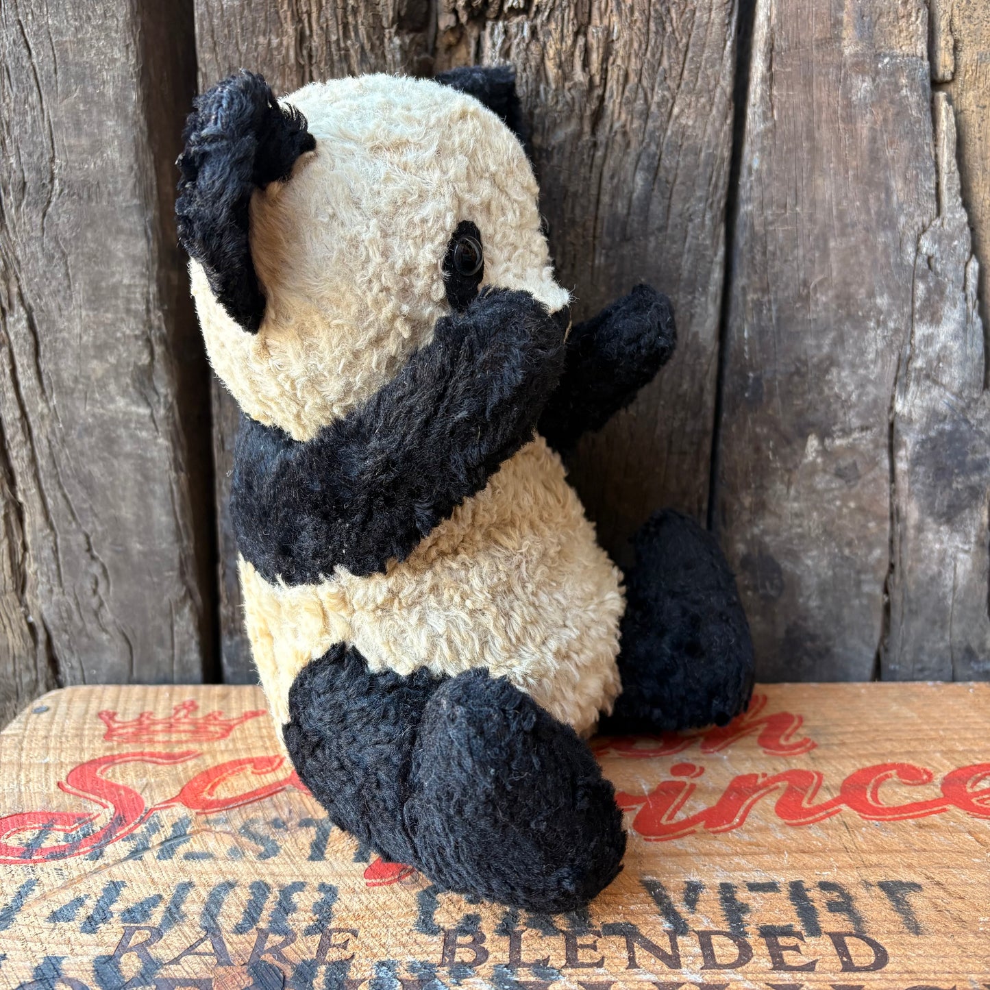【1950s USA vintage】Knickerbocker Panda Plush