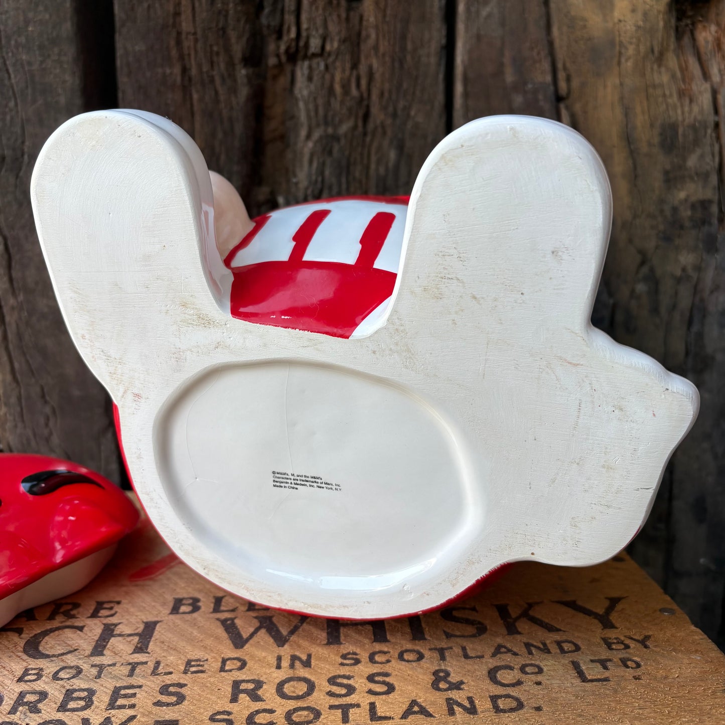 【1990s-2000s】M&M’s Red Ceramic Cookie Jar