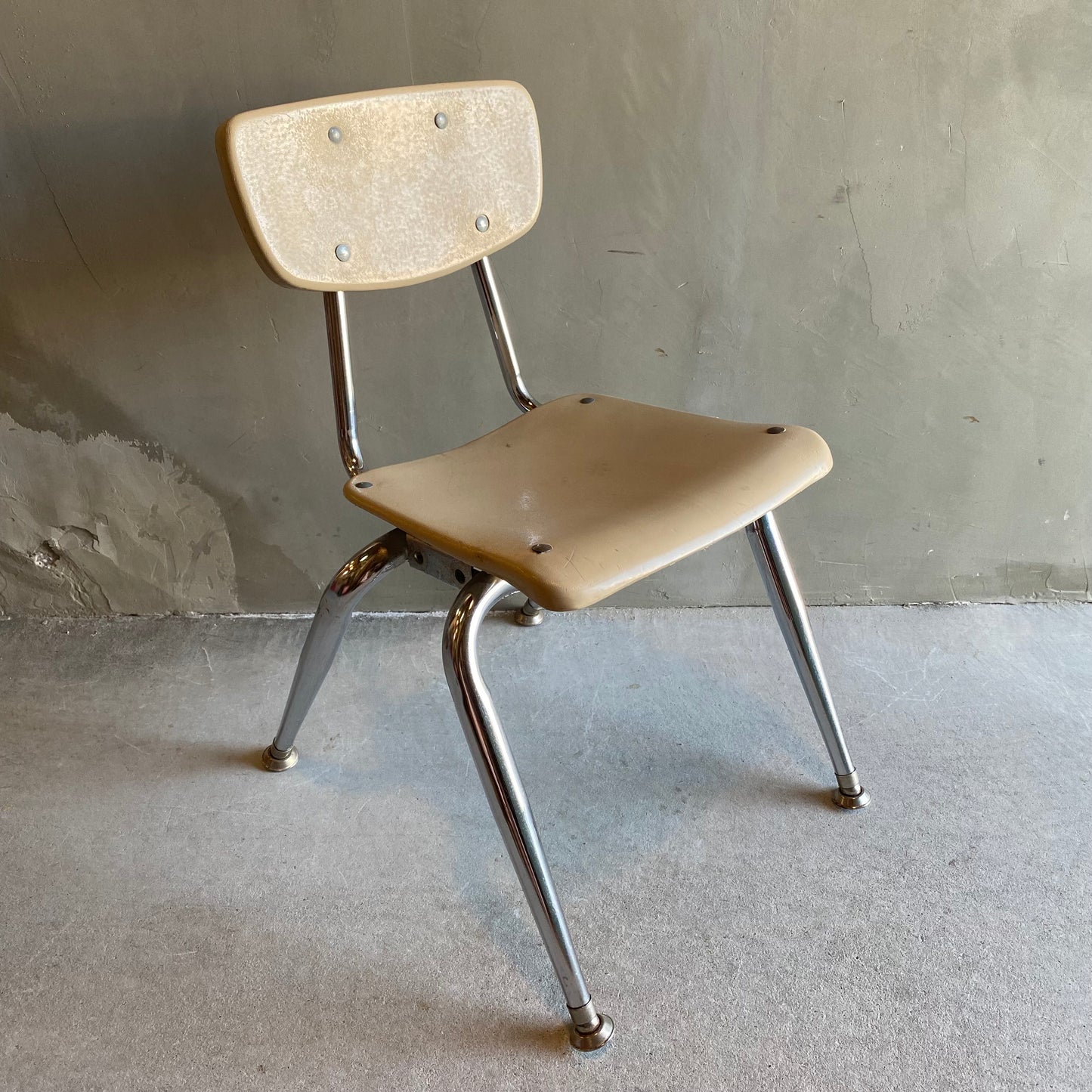 【USA vintage 】VIRCO kids chair white S