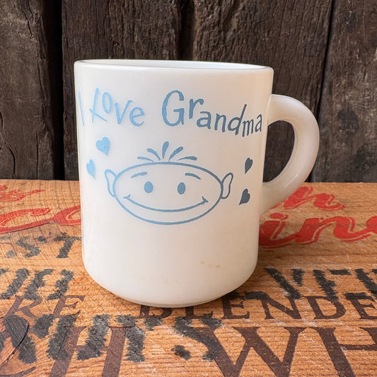 【USA vintage】HAZEL ATLAS mugcup Grandma