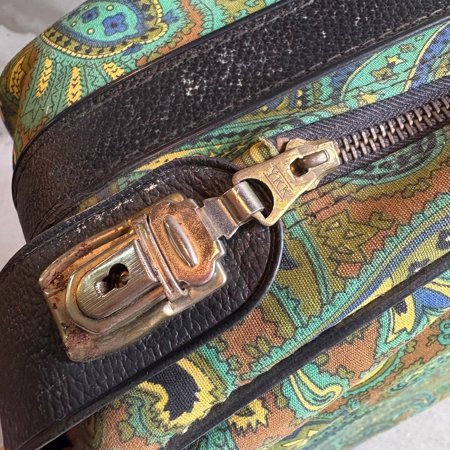 【1970s Japan vintage】Paisley Travel Bag