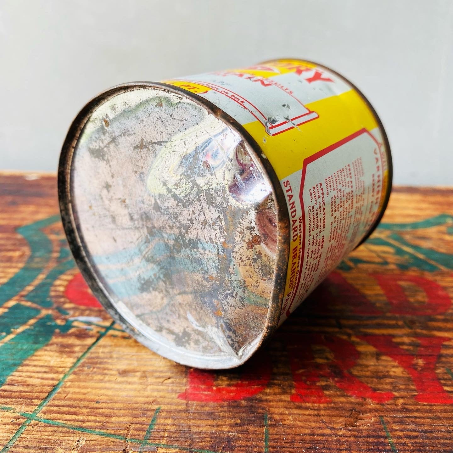【USA vintage】tin can DE GREGORY
