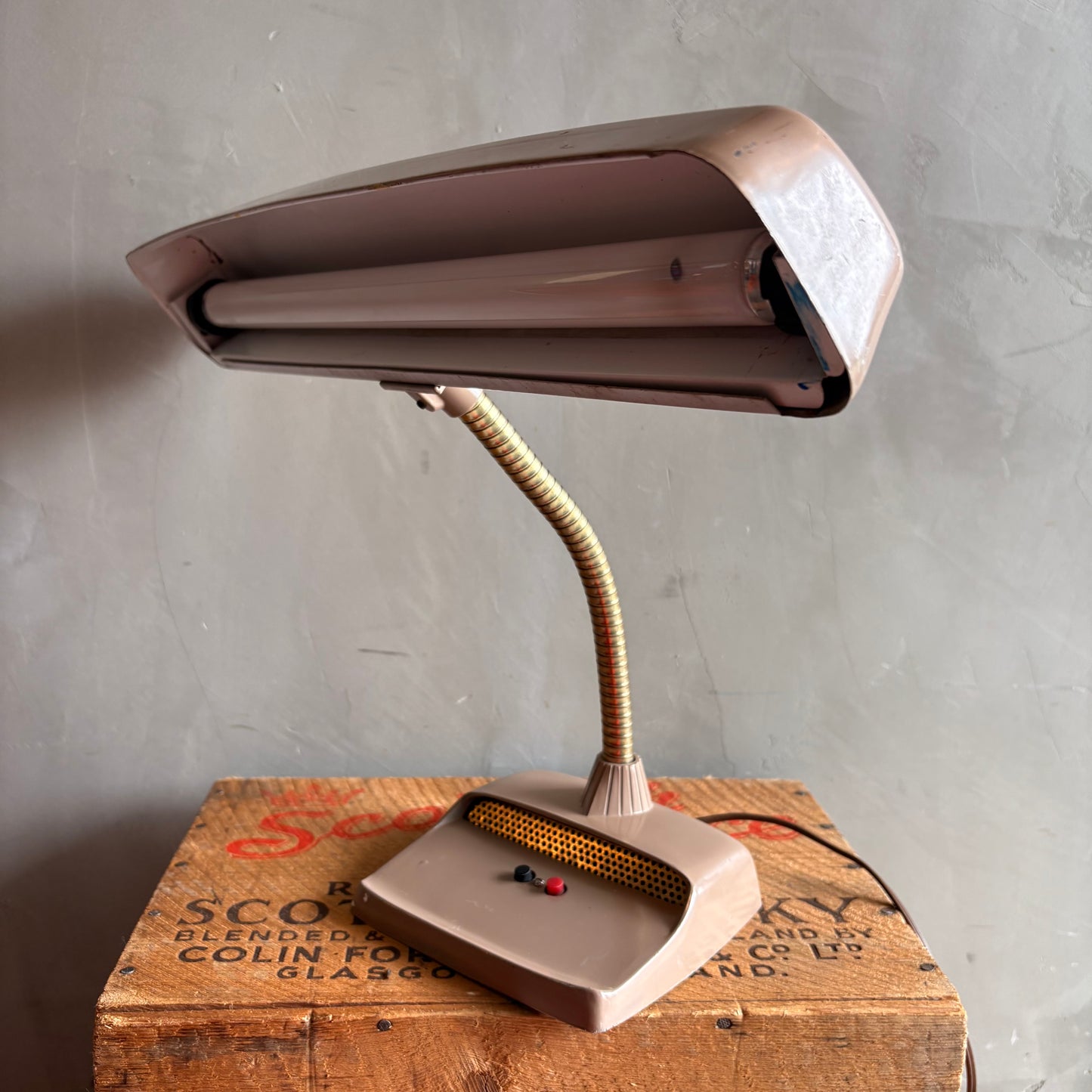 【1950s USA vintage】MARKS DELUXE Fluorescent Desk Lamp