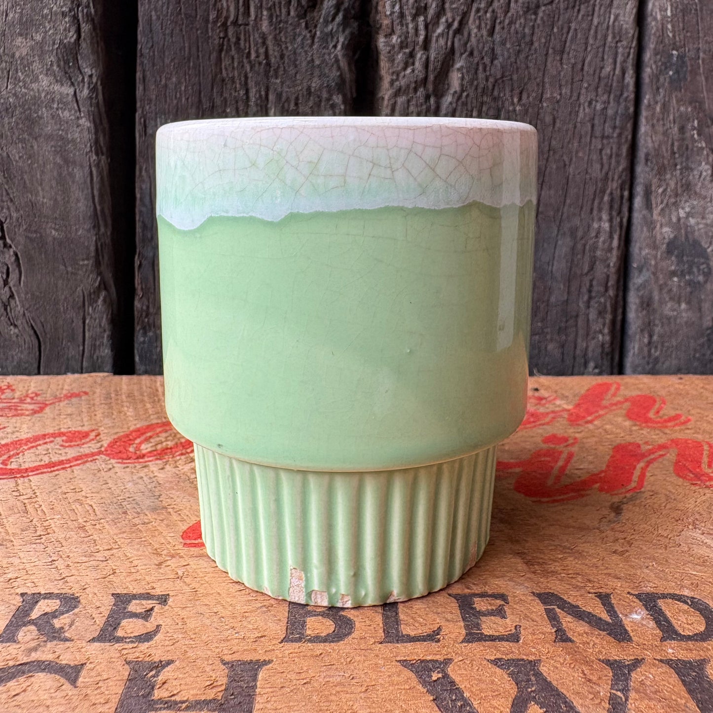 【1970s JAPAN Vintage】mugcup Green