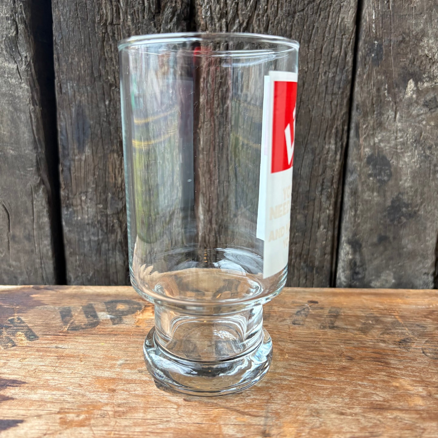 【1980s USA vintage】7up LIKE COLA glass 2