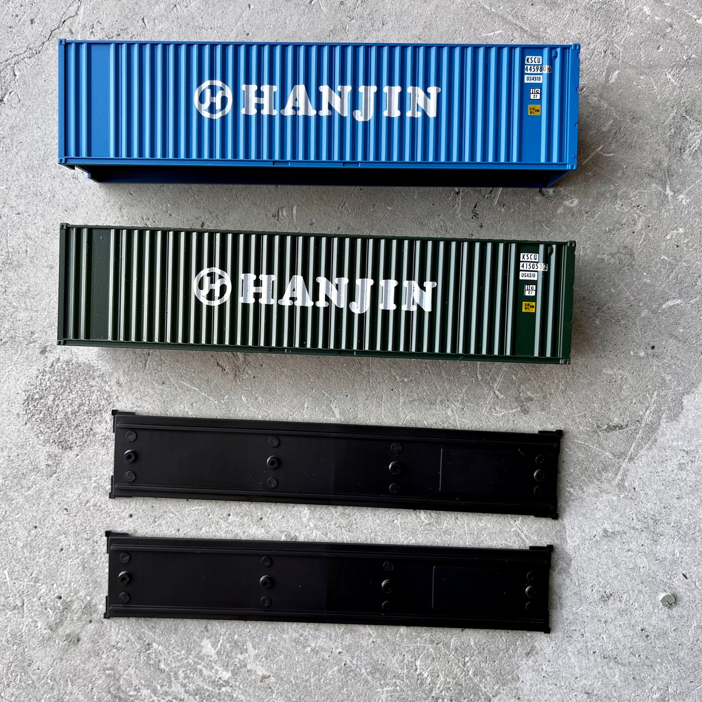 【USA vintage】ATHEARN 5743 40 FT CONTAINER 2-PACK HANJIN