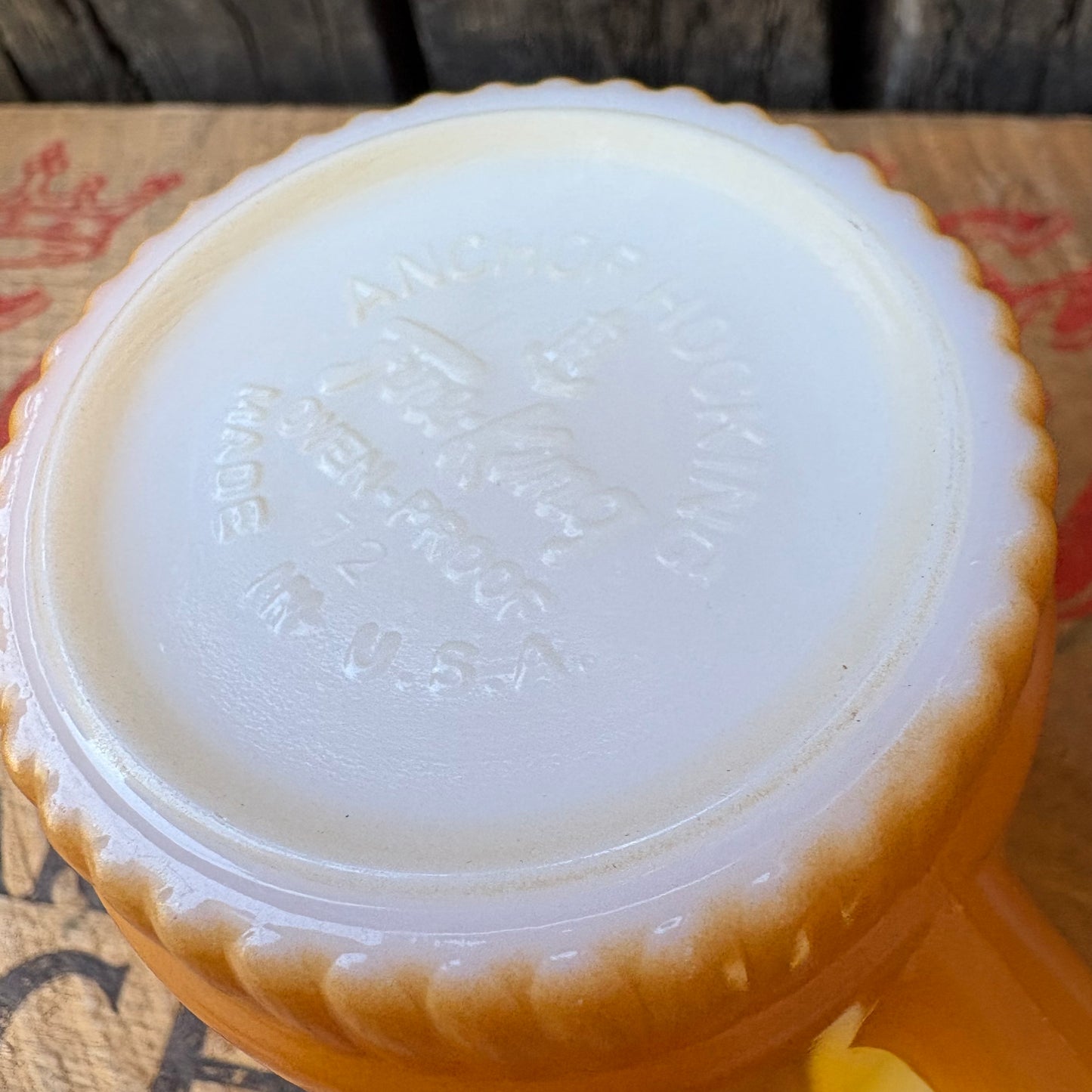 【1960-1976 USA vintage】Fire-King ribbedbottom Mugcup