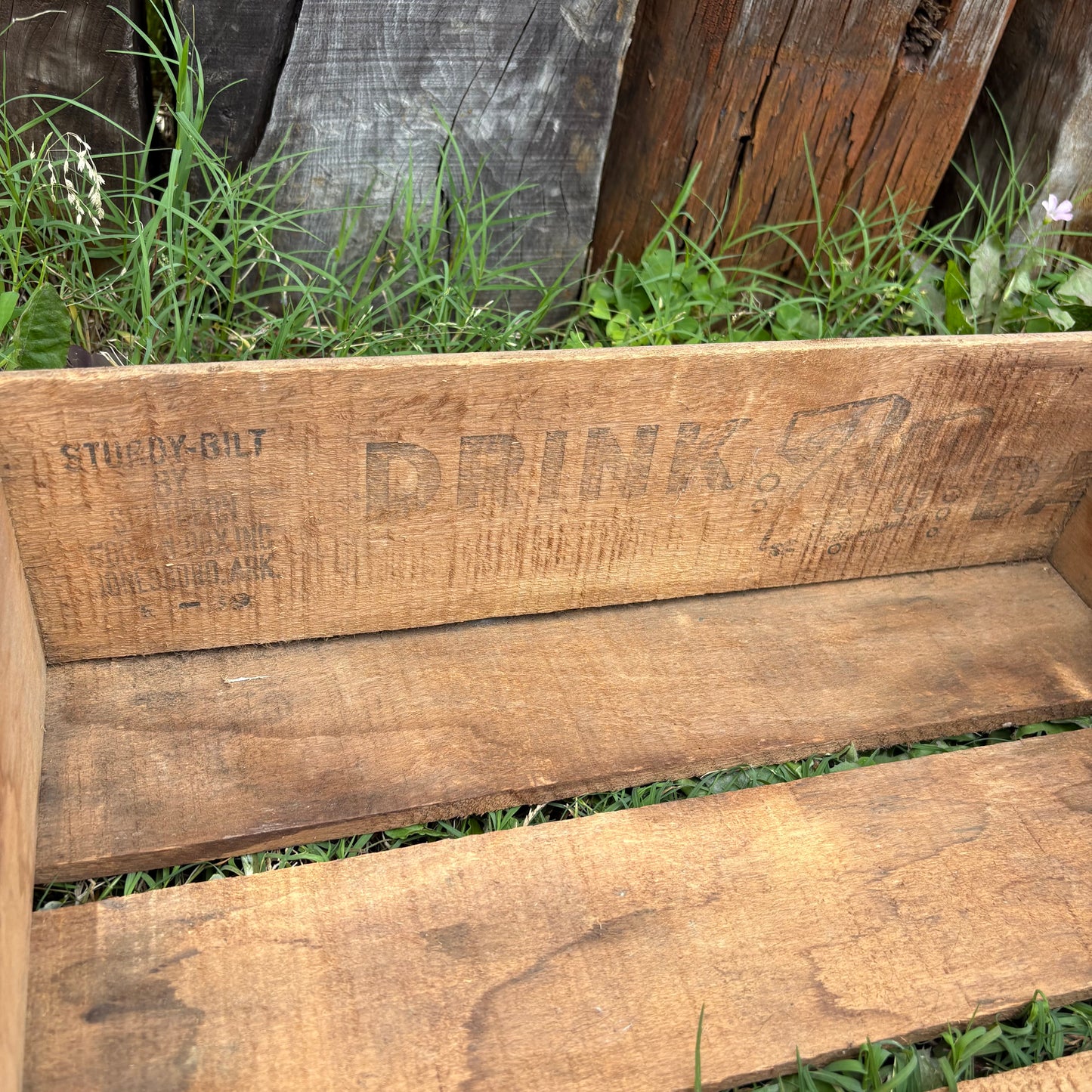 【1970s USA vintage】7UP Wooden Crate