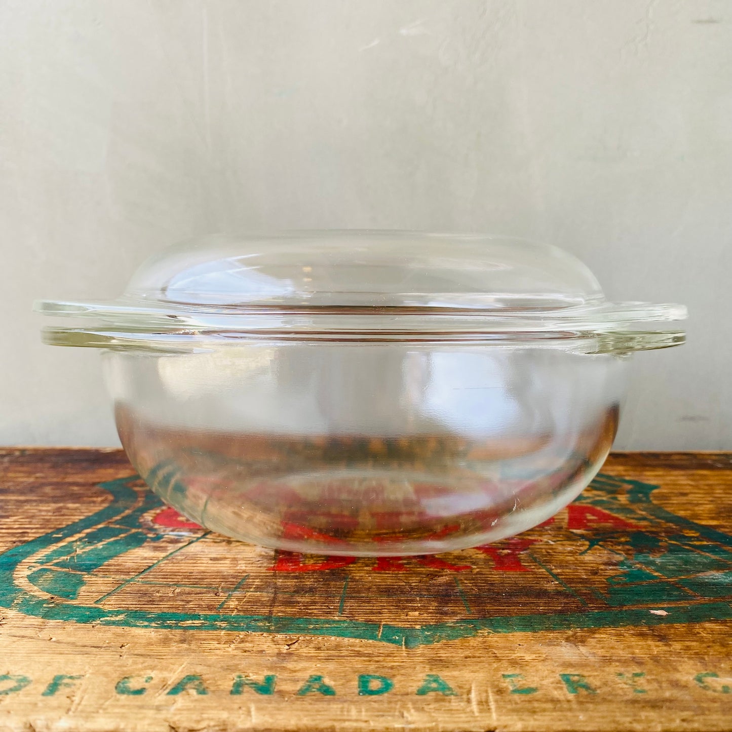 【1970s USA vintage】PYREX casserole clear