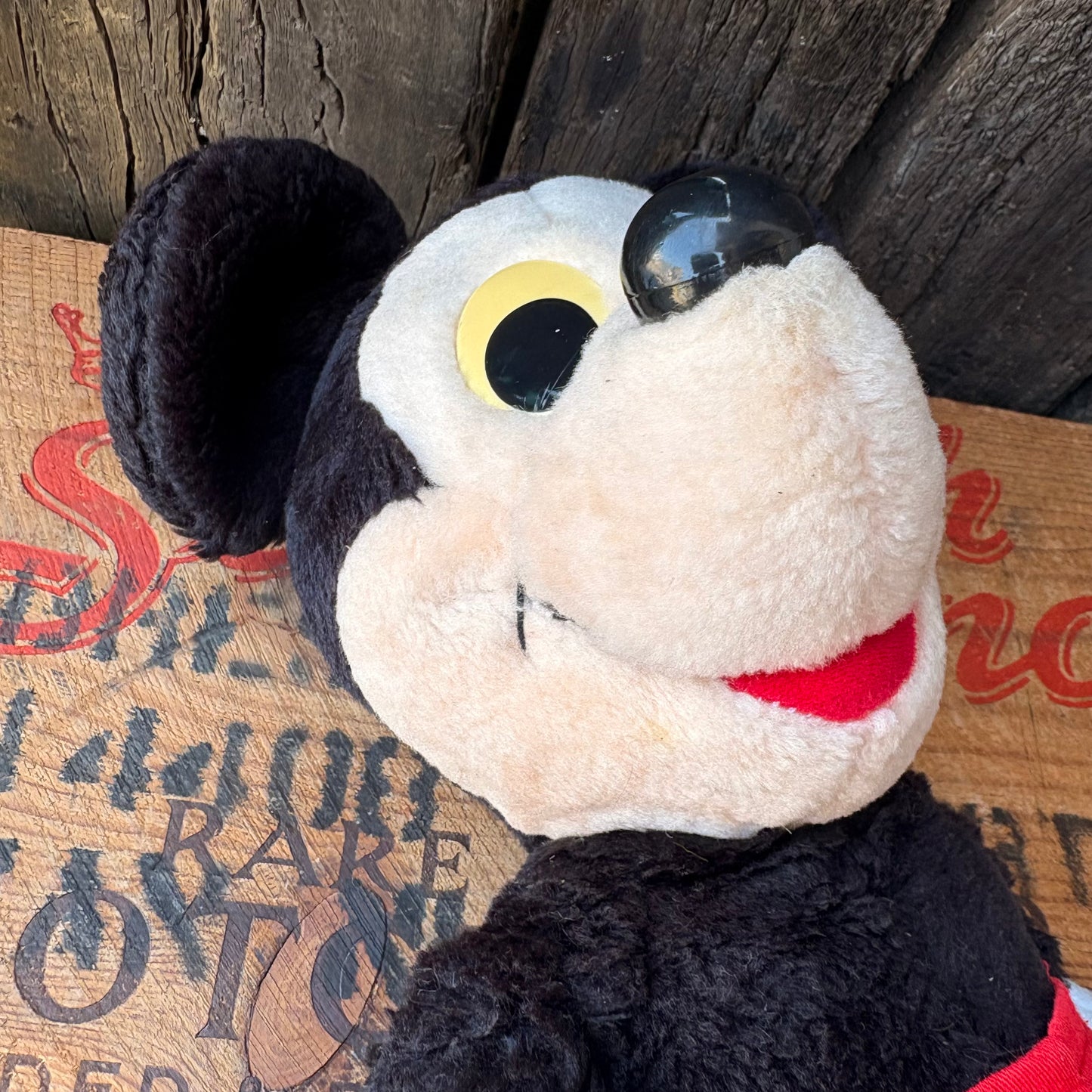 【1980s USA vintage】Mickey Mouse Plush Doll HASBRO SOFTIES