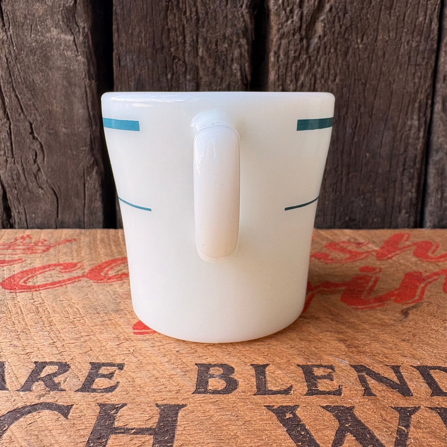 【1970s USA vintage】PYREX U.S. Military Milk Glass Mug