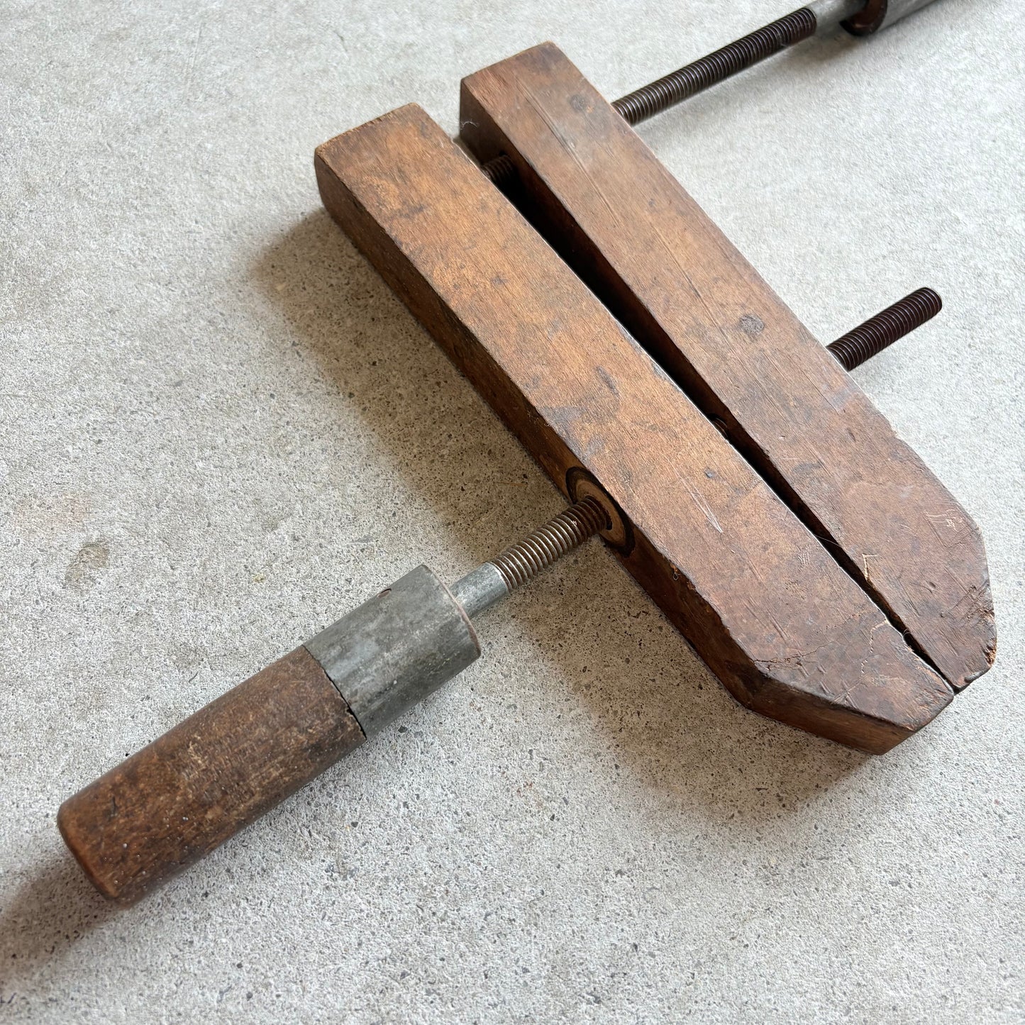 【USA vintage】Wooden Handscrew Clamp