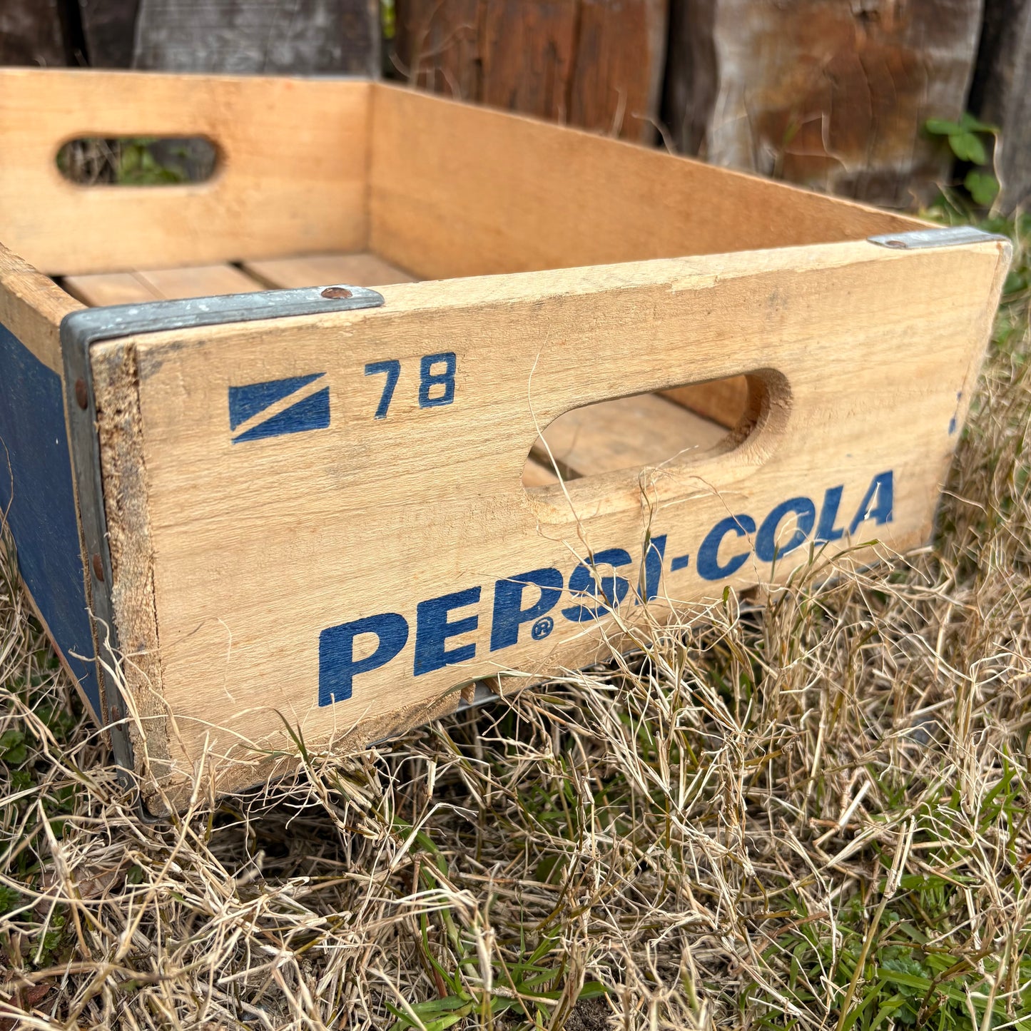 【USA vintage】PEPSI-COLA Wooden Bottle Crate