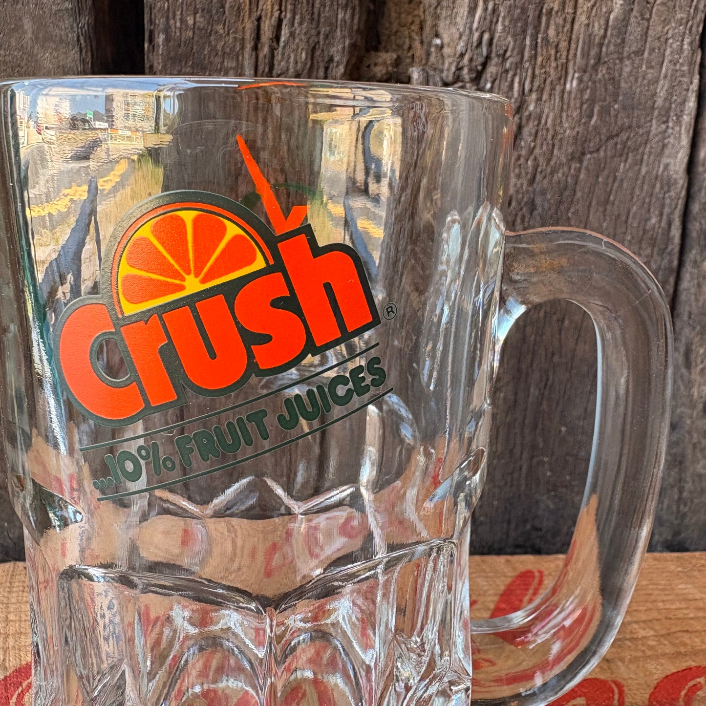 【USA vintage】CRUSH Glass Mug