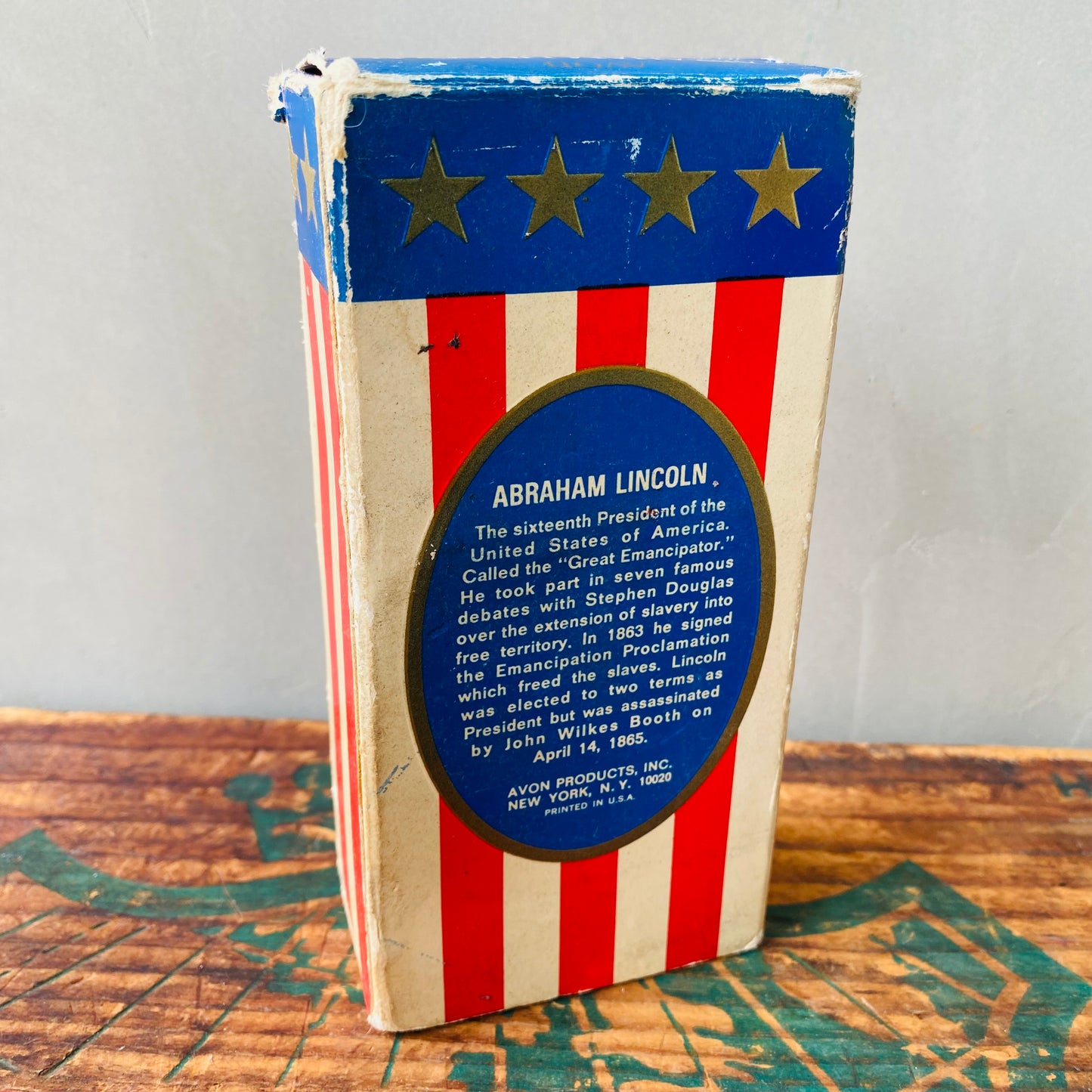 【USA vintage】AVON ABRAHAM LINCOLN bottle