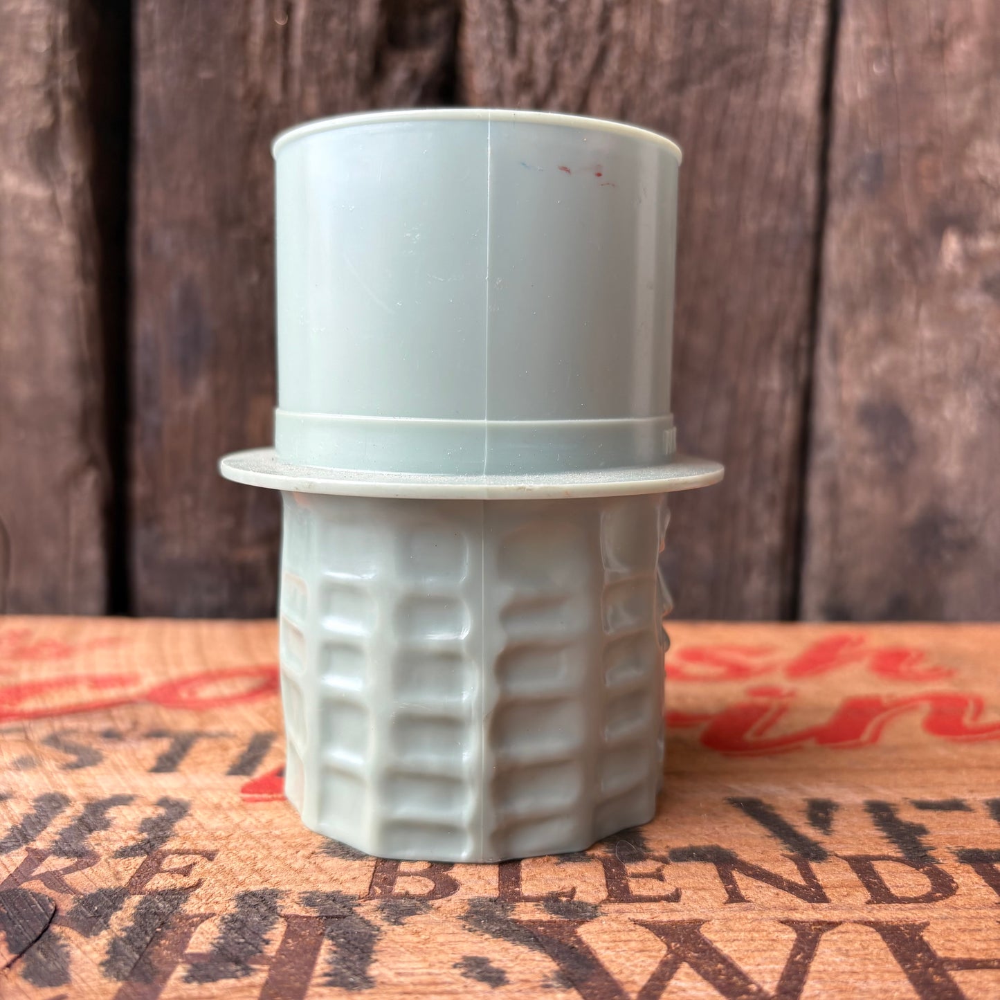 【1950s-1960s USA vintage】MR. PEANUT Plastic Mug Blue