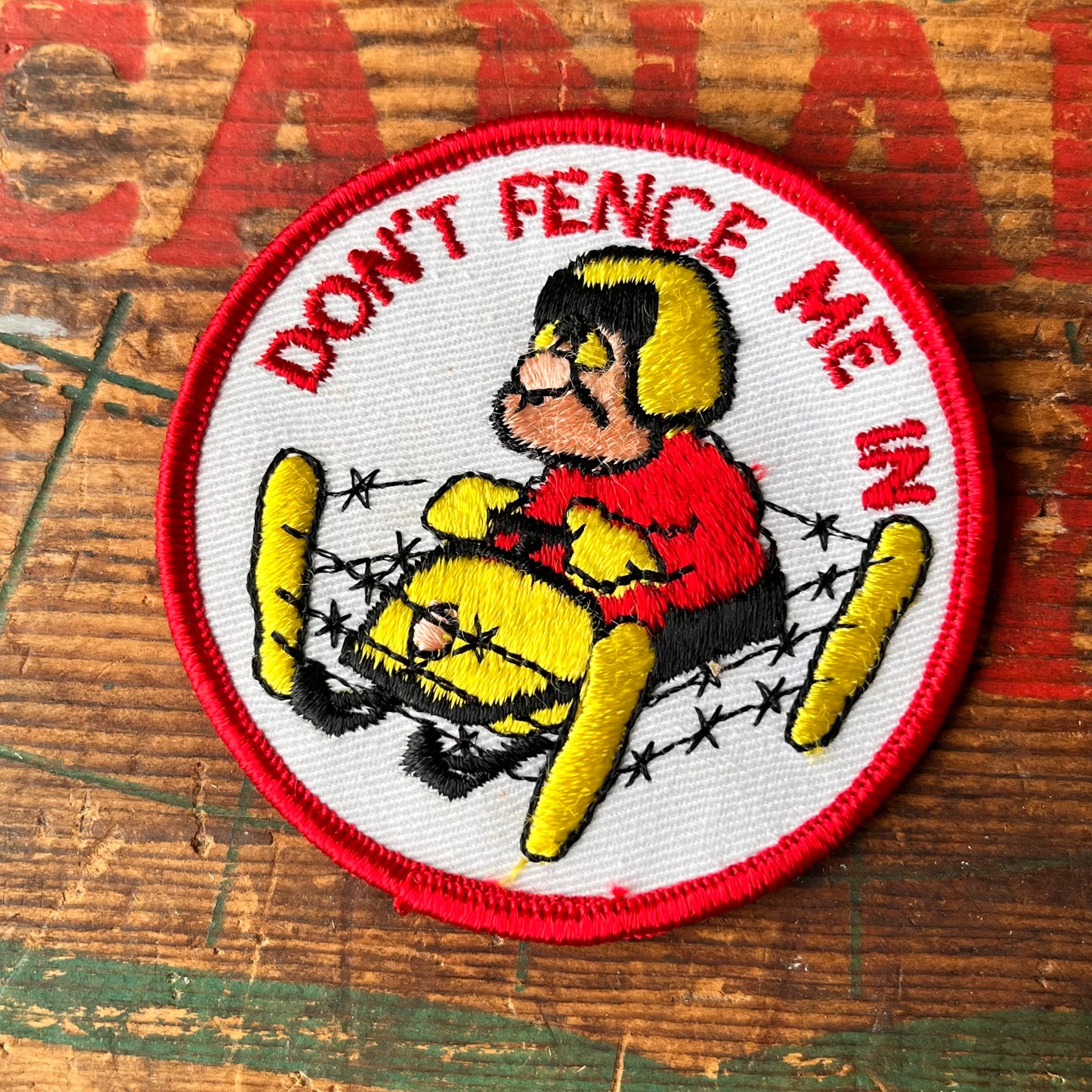 【USA vintage】ワッペン　DON’T FENCE ME IN