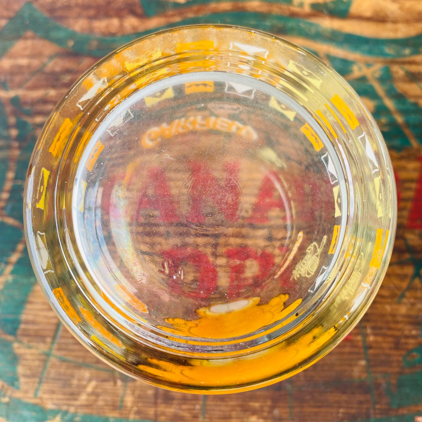 【vintage】LUKEY Garfield glass