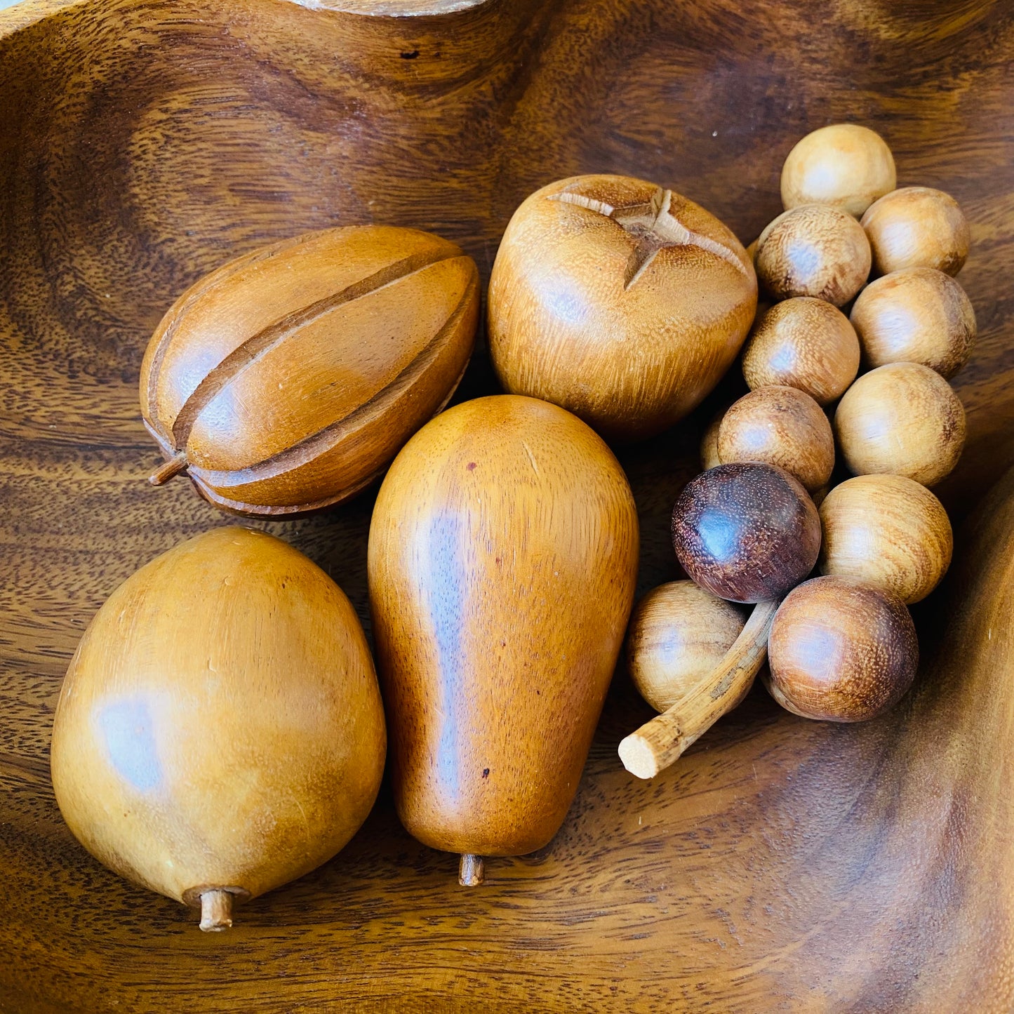 【USA vintage】wood tray &fruits set