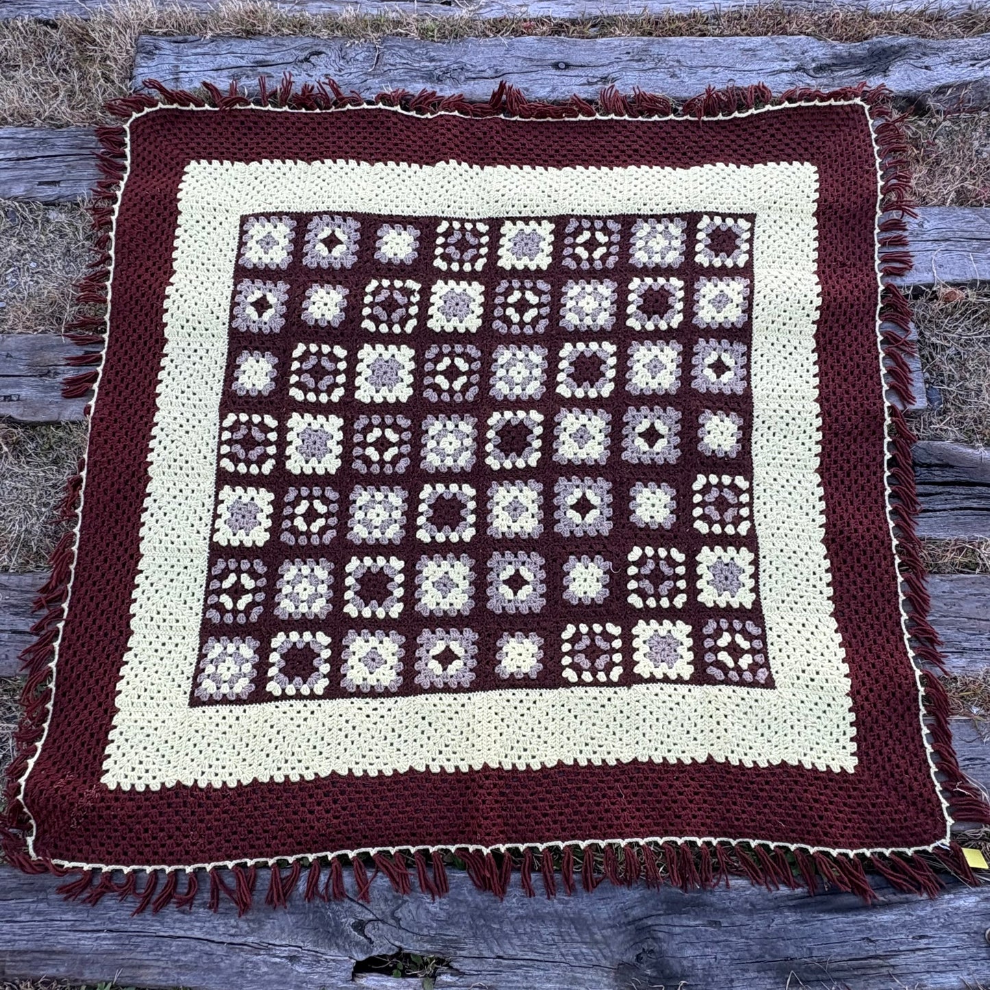 【USA vintage】granny blanket