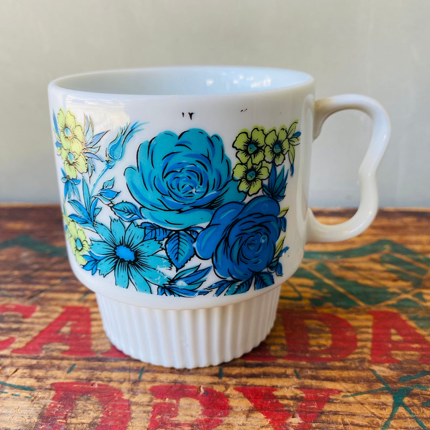 【1970s JAPAN vintage】flower mug