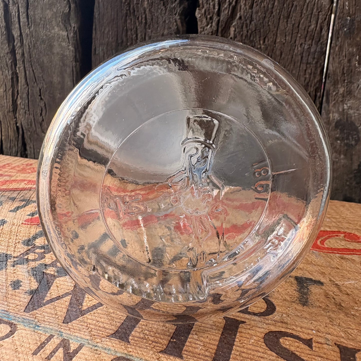 【1980s USA vintage】Mr. Peanut 75th Anniversary Glass Jar