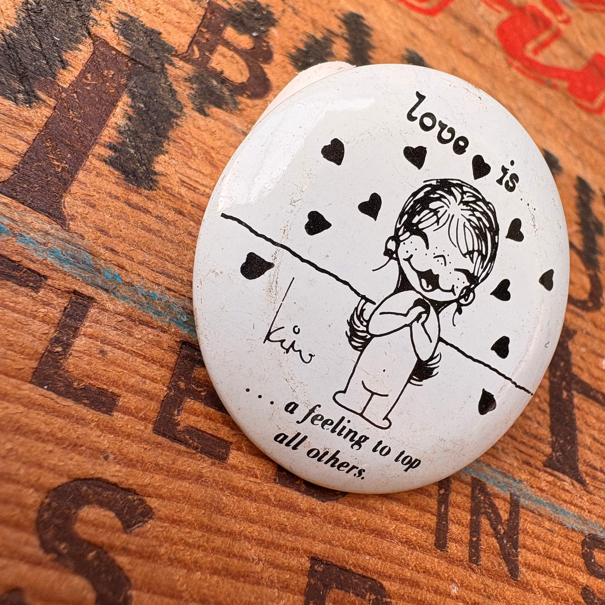 【1970s USA vintage】Love is… Pinback Button