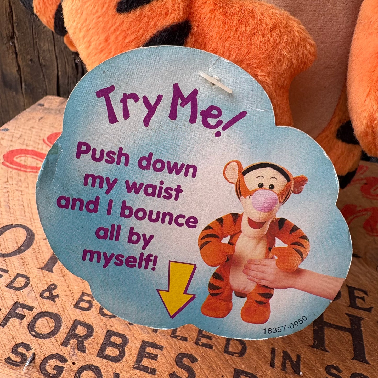 【1998】Disney Pooh Tigger Talking & Bouncing Toy