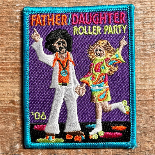 【USA vintage】ワッペン　Father/ Daughter Roller Party