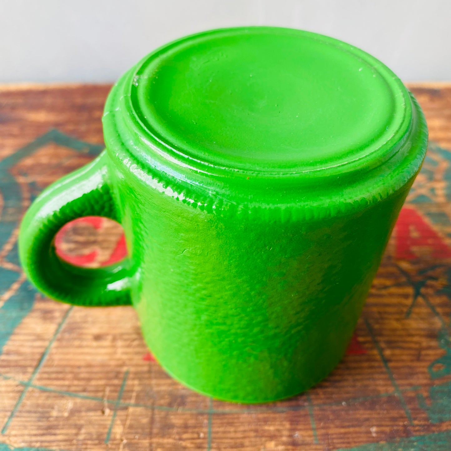 【USA vintage】Hazel Atlas mug Green