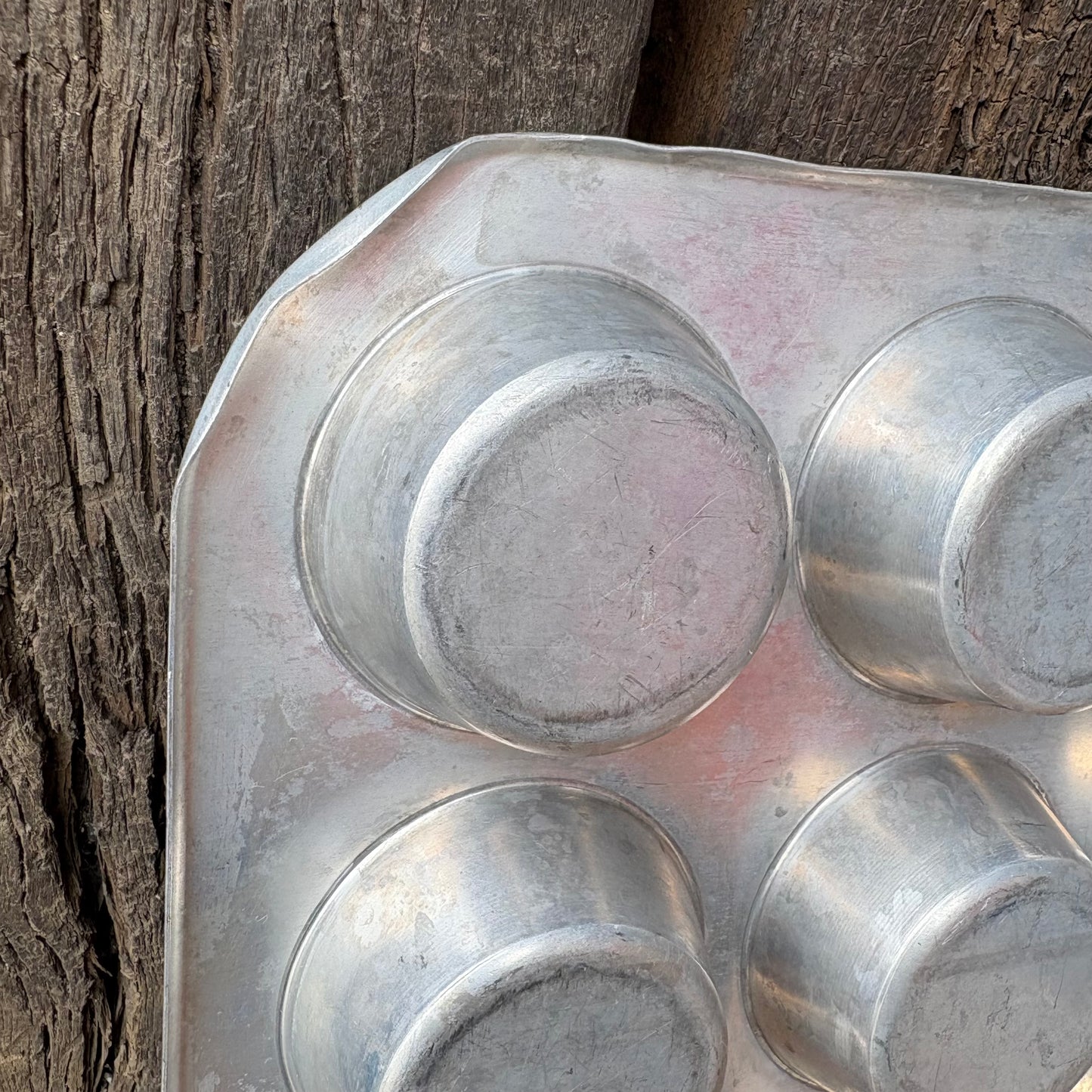 【1940-50s USA vintage】COMET Aluminum 12 Cup Muffin Pan