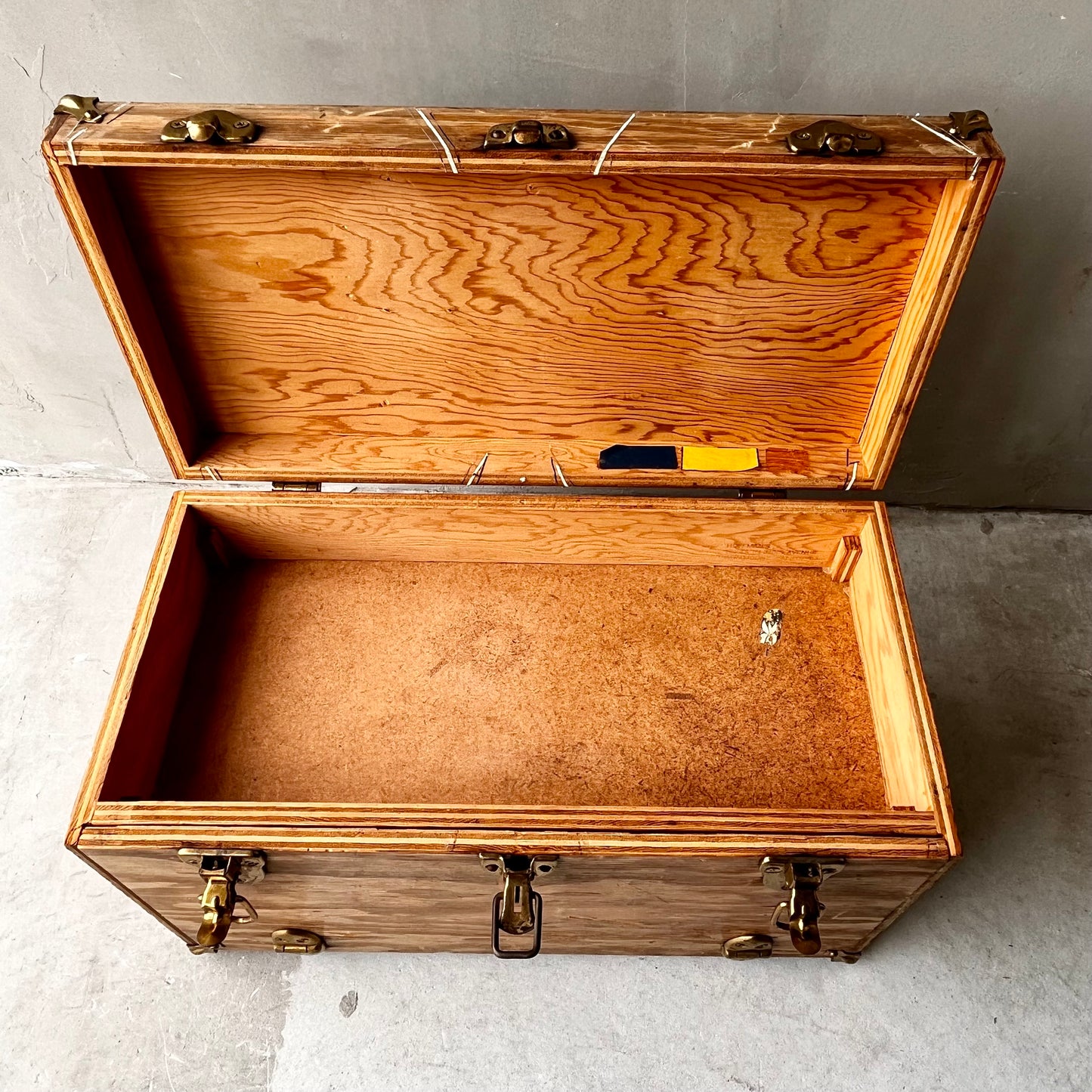 【USA vintage】Excelsior Stamford Wooden Toolbox