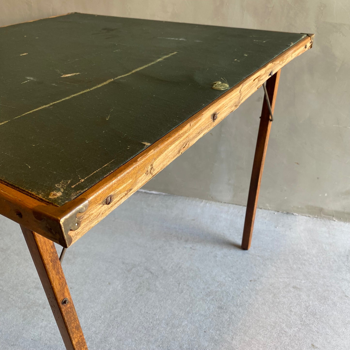 【1940s USA vintage】BURROWES Feather Weight FOLDING TABLE