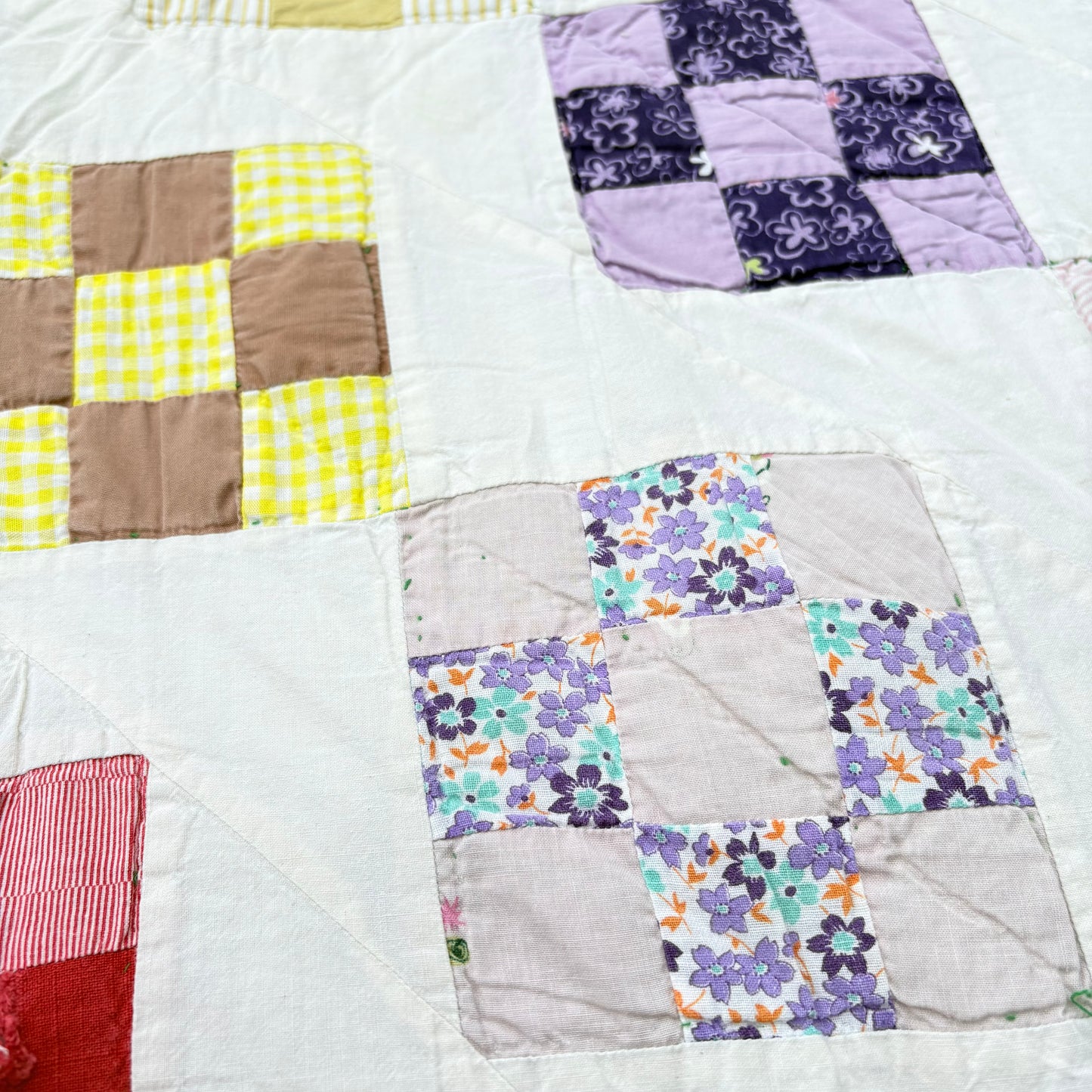 【USA】feed sack antique quilt