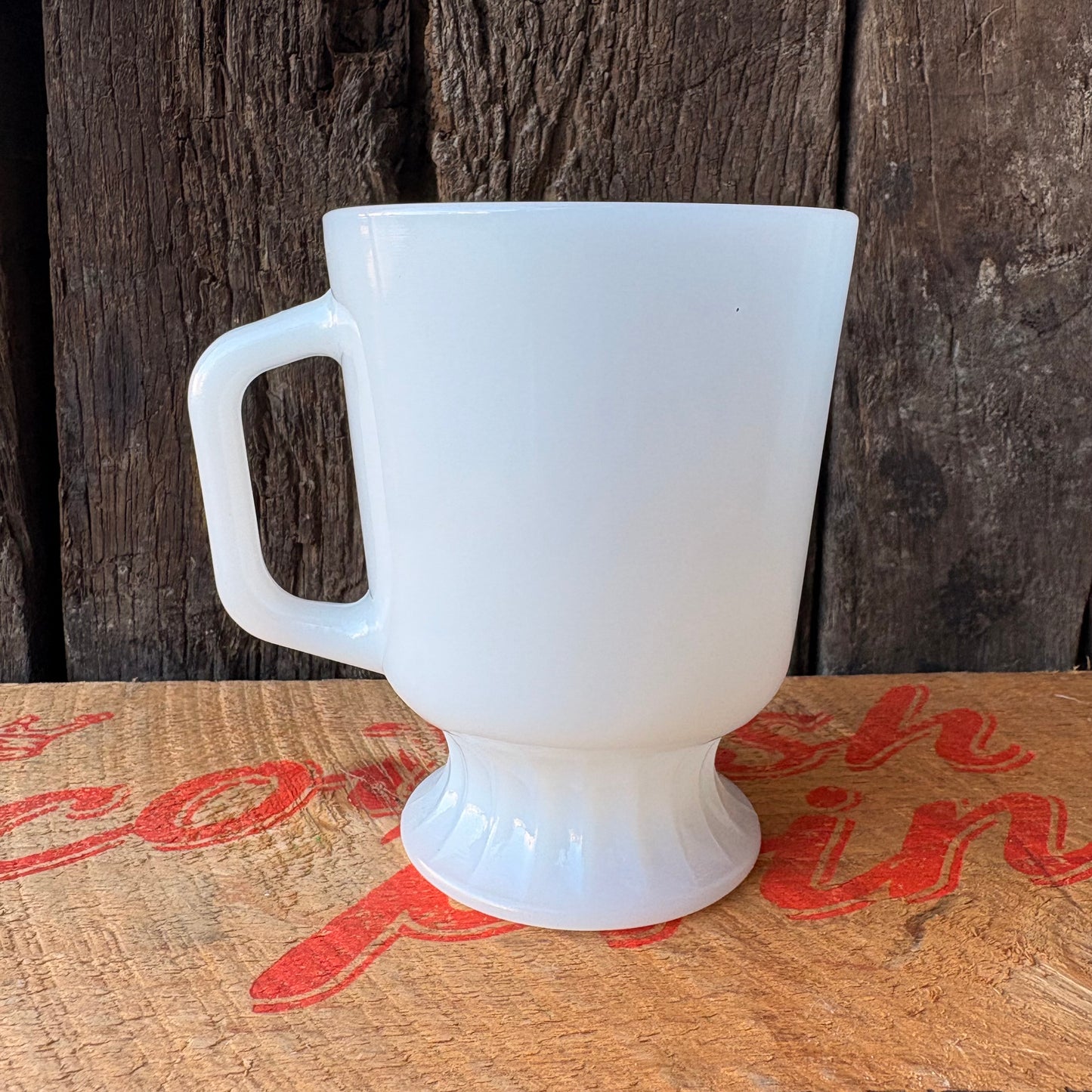 【1970s USA vintage】Fire-King Farmers Co-op Advertising Mug