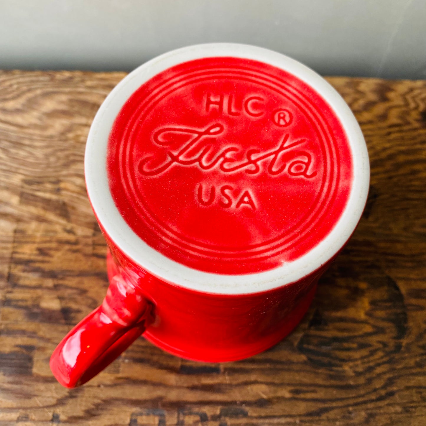【USA vintage】FIESTA フィエスタ マグカップ 赤