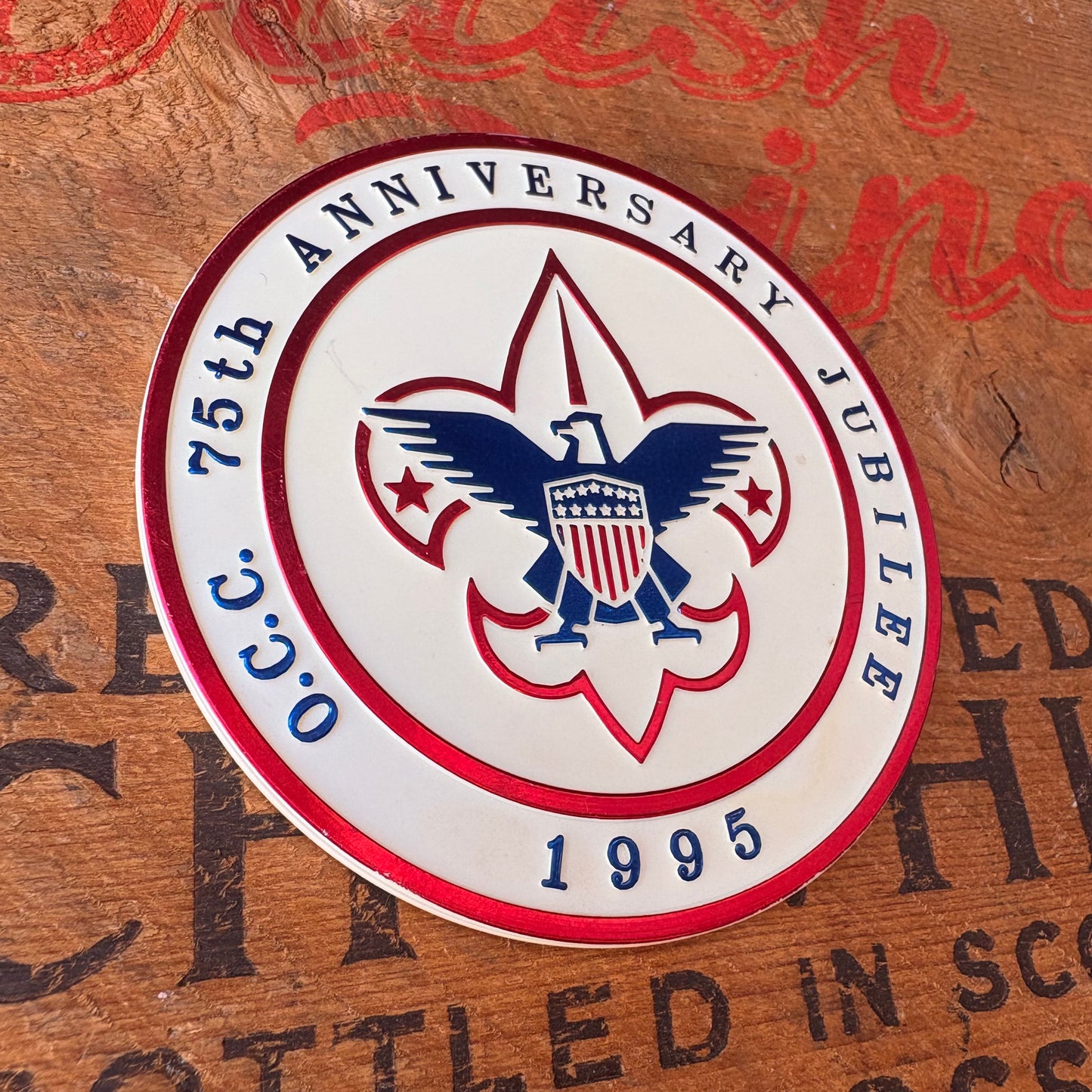 【1990s USA vintage】BOY SCOUT Orange County Council 75th Emblem